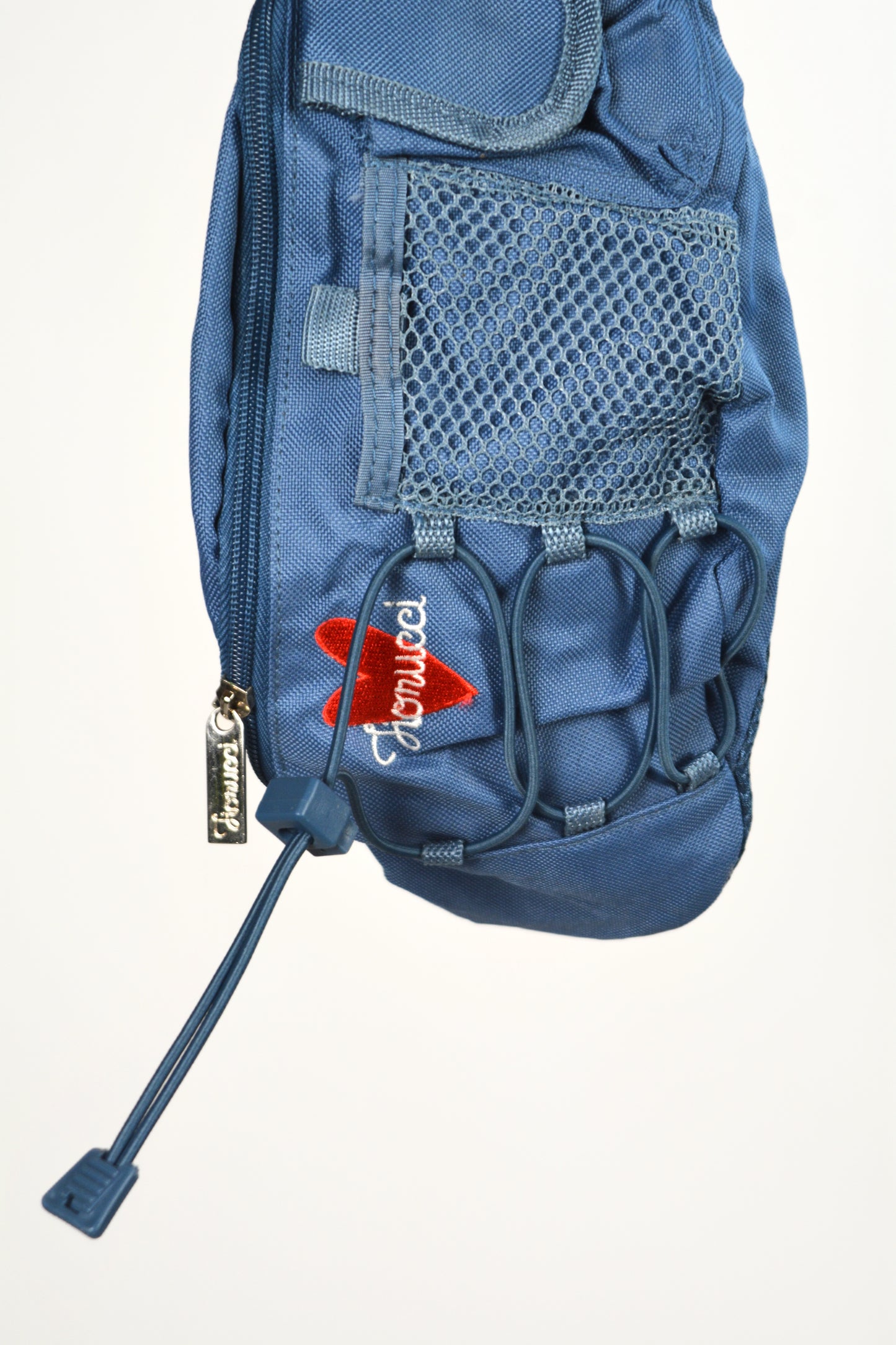 Fiorucci Sling Bag Crossbody Nylon Blu Navy Vintage