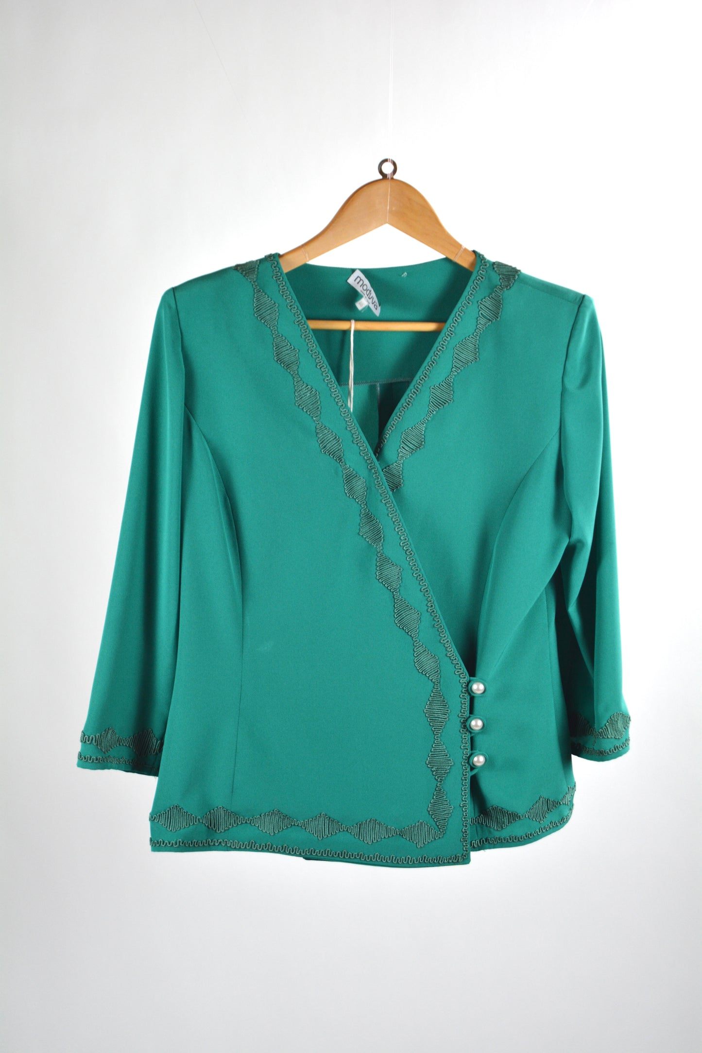 Completo Tailleur Vintage Verde Smeraldo — Giacca + Gonna