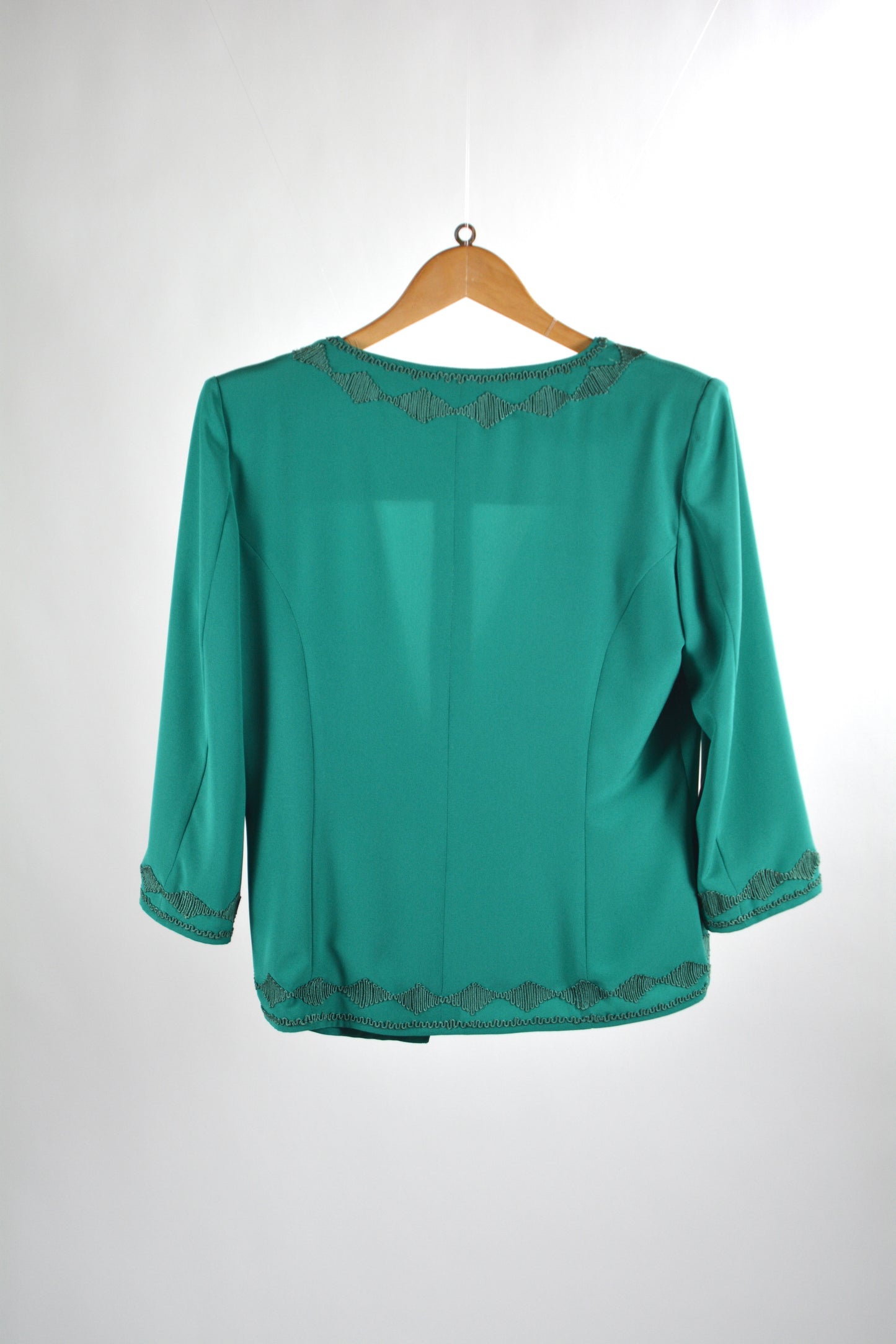 Completo Tailleur Vintage Verde Smeraldo — Giacca + Gonna