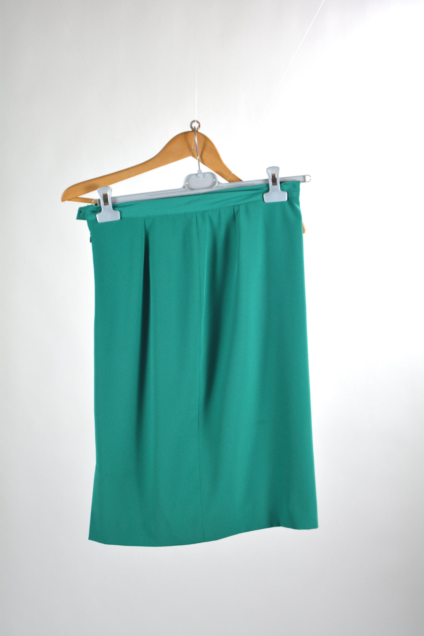 Completo Tailleur Vintage Verde Smeraldo — Giacca + Gonna