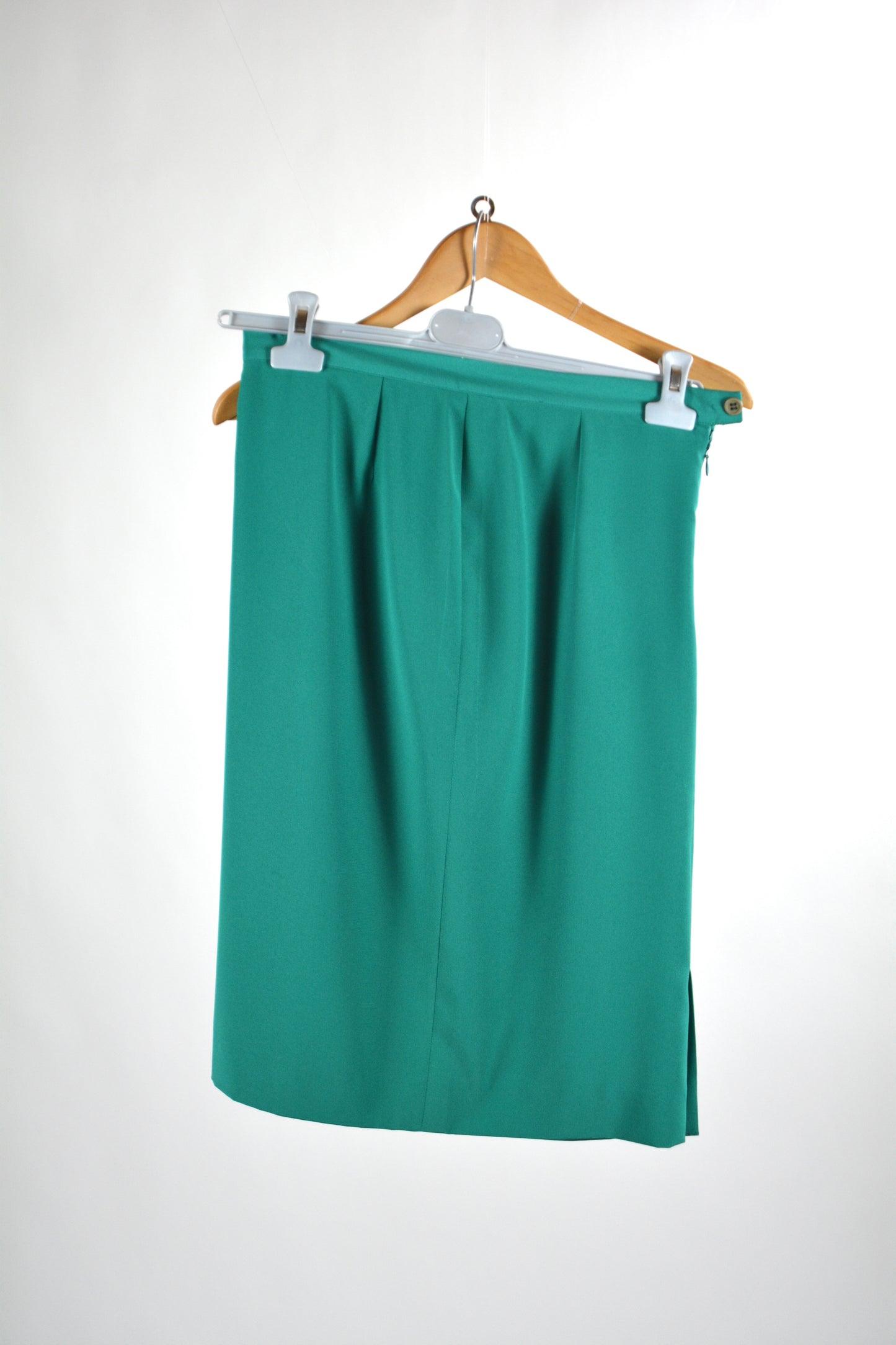 Completo Tailleur Vintage Verde Smeraldo — Giacca + Gonna