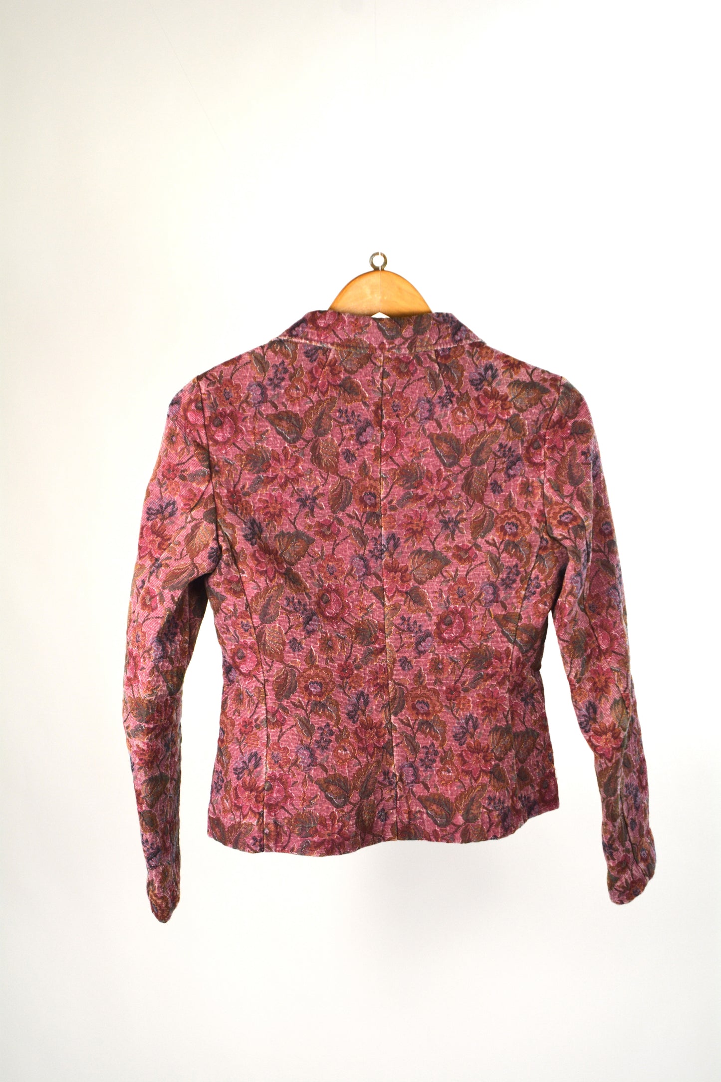 Sisley Blazer Jacquard Floreale Bordeaux