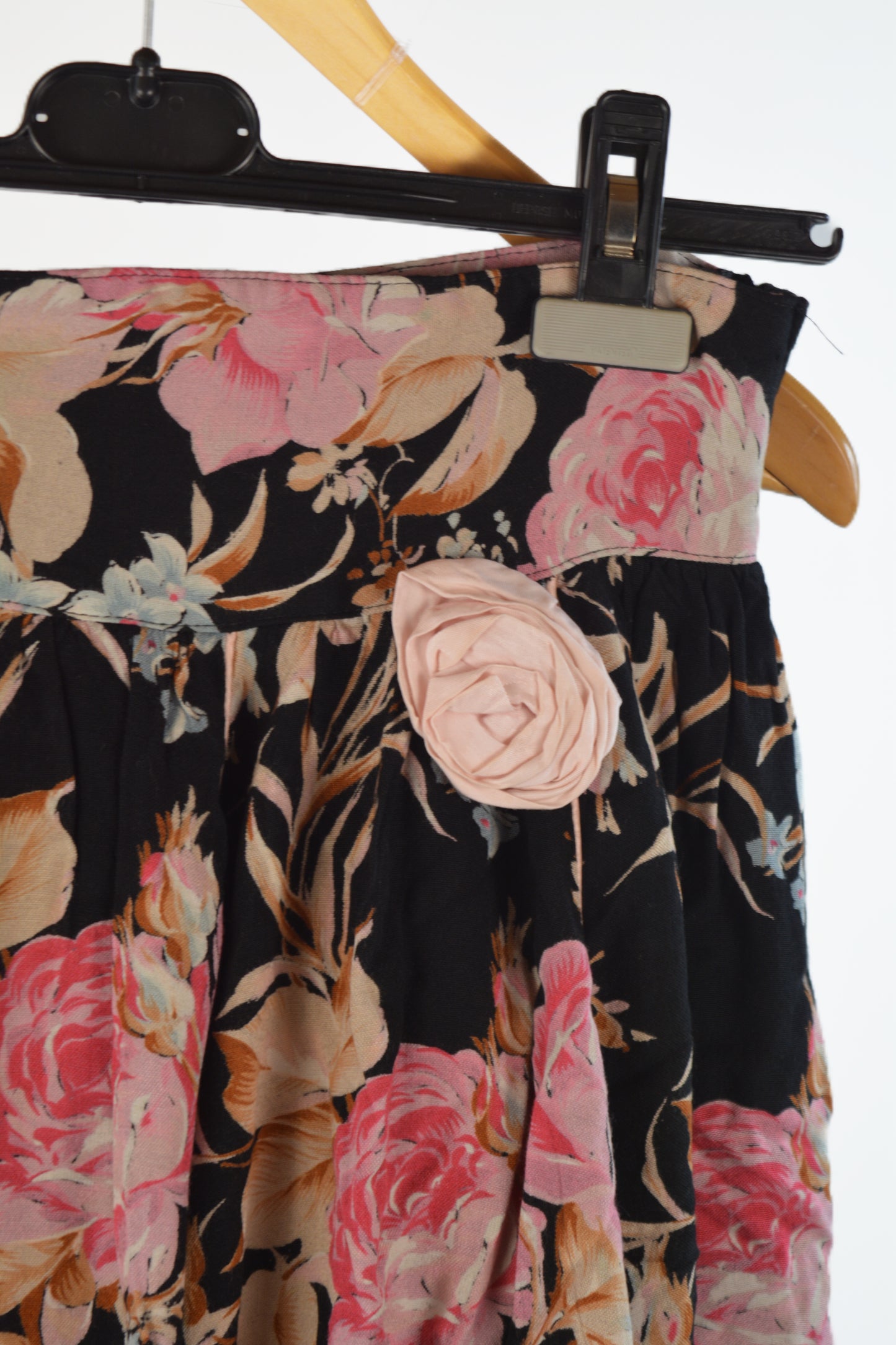Gonna Midi Floreale Vintage in Viscosa – Made in Italy