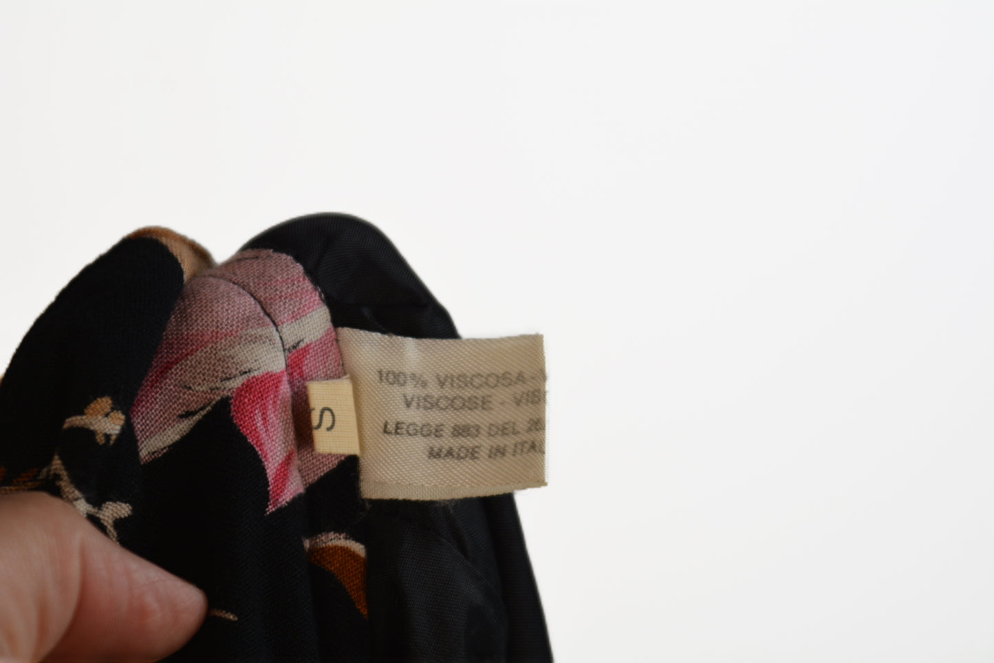 Gonna Midi Floreale Vintage in Viscosa – Made in Italy