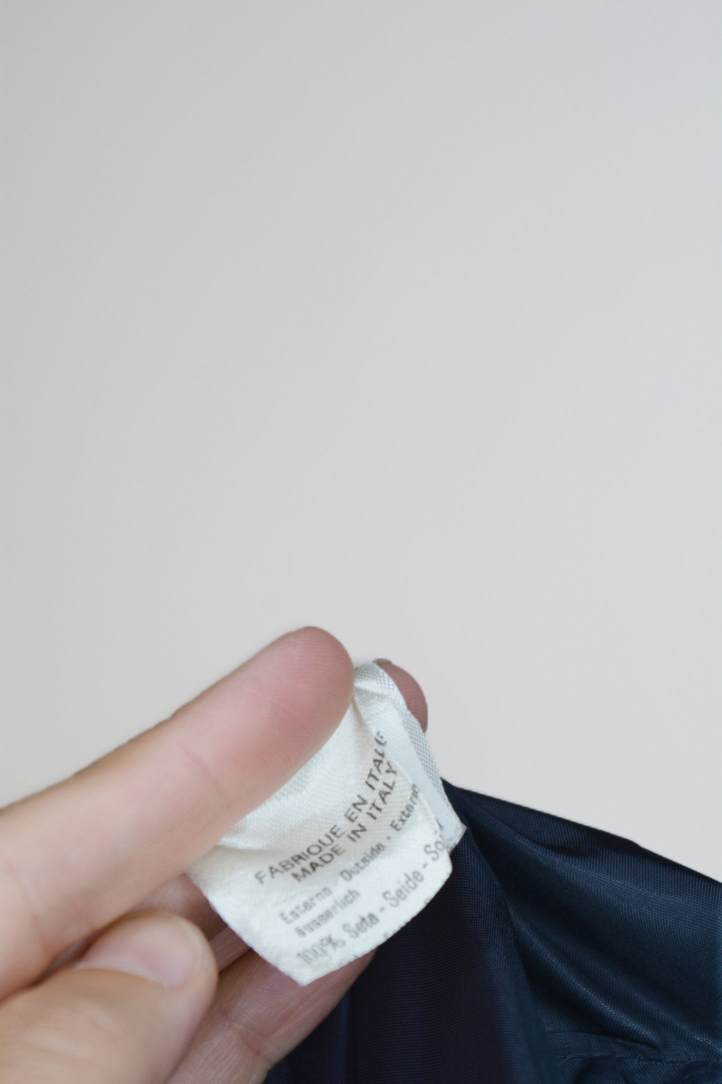 Completo Vintage Byblos Due Pezzi Paisley Blu Navy – Taglia 42