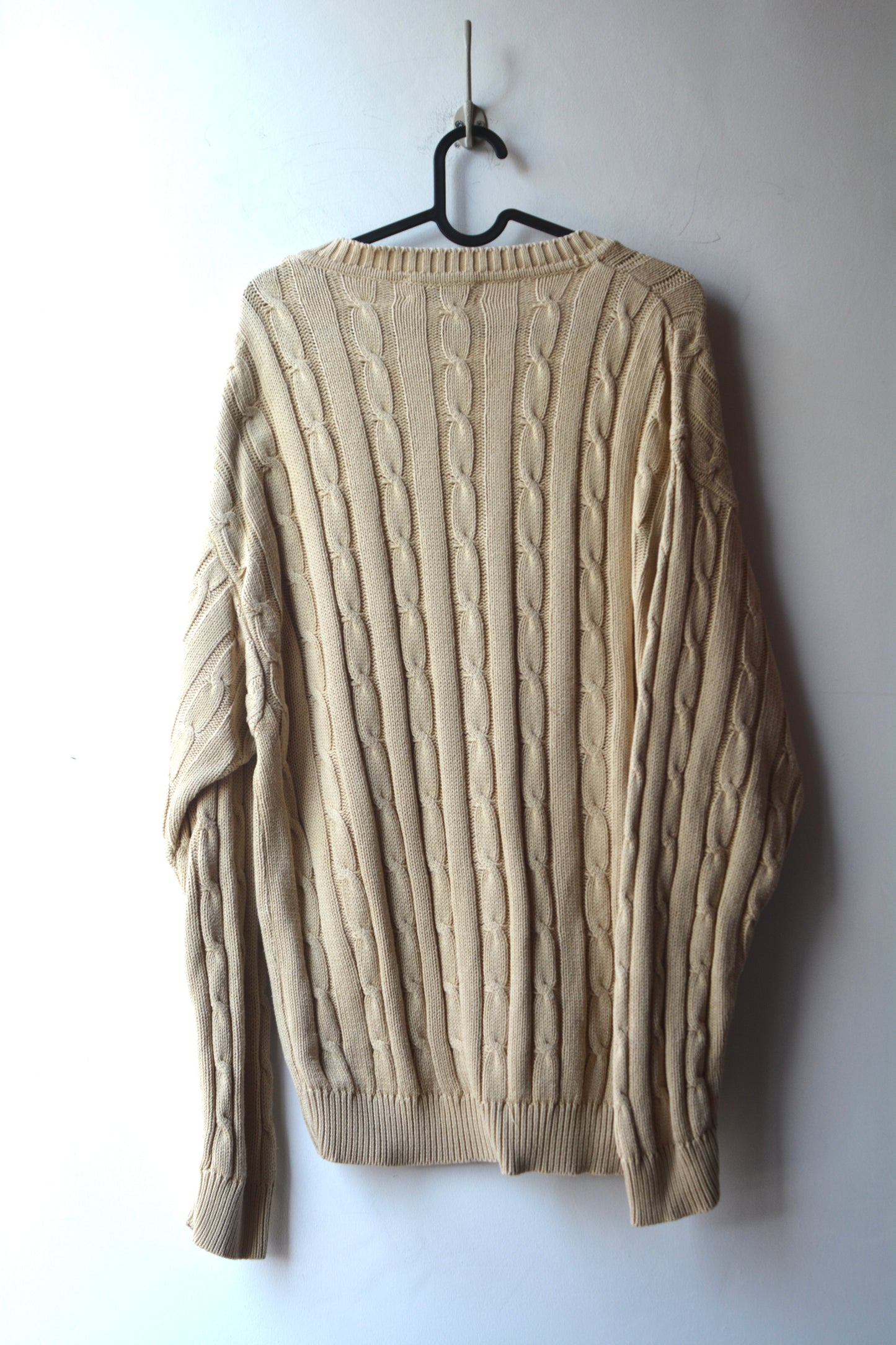 Malagrida Cable Knit V-Neck — Made in Italy