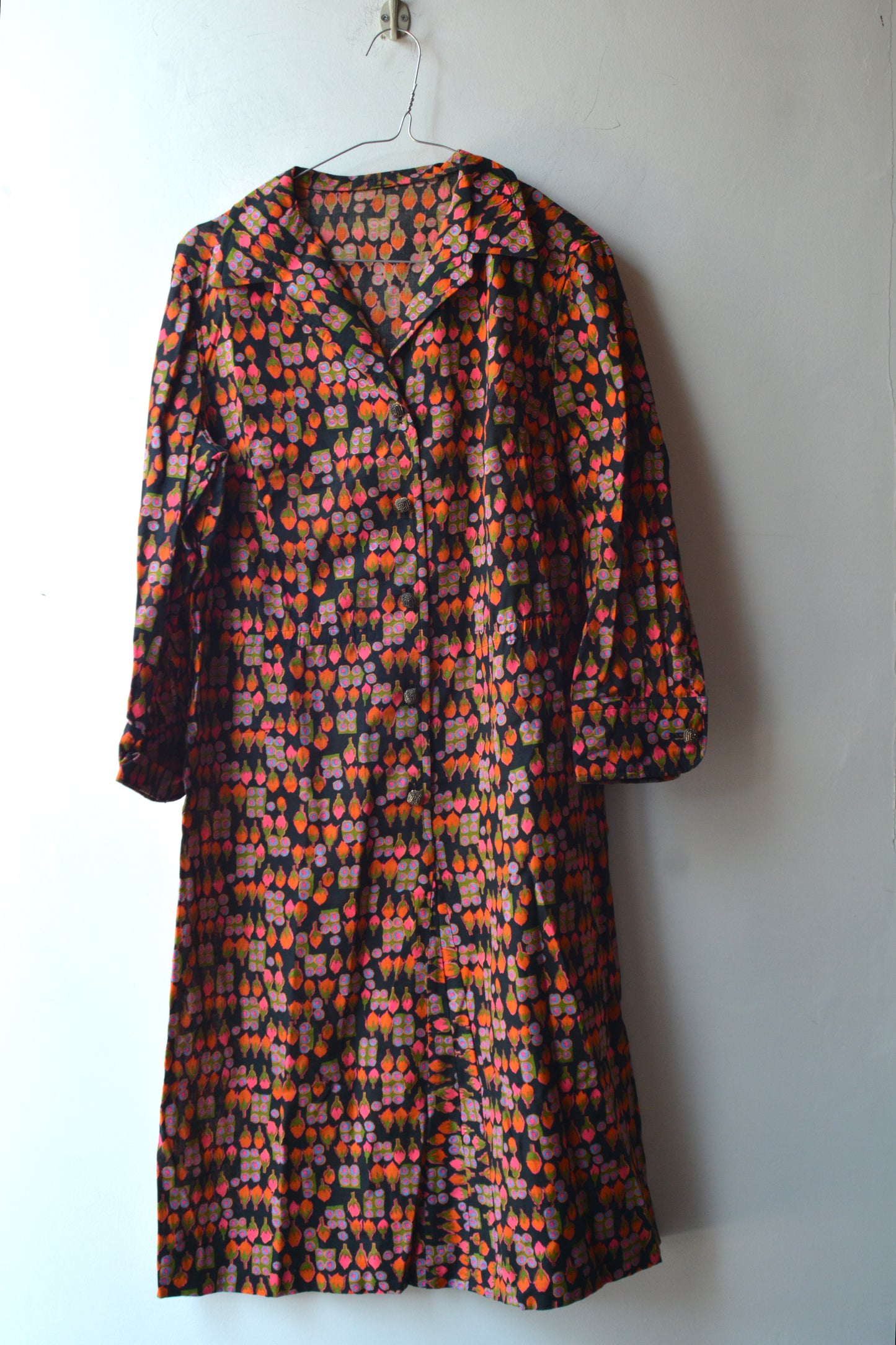 Abito Chemisier Maxi Vintage Anni '70 — Fantasia Psichedelica