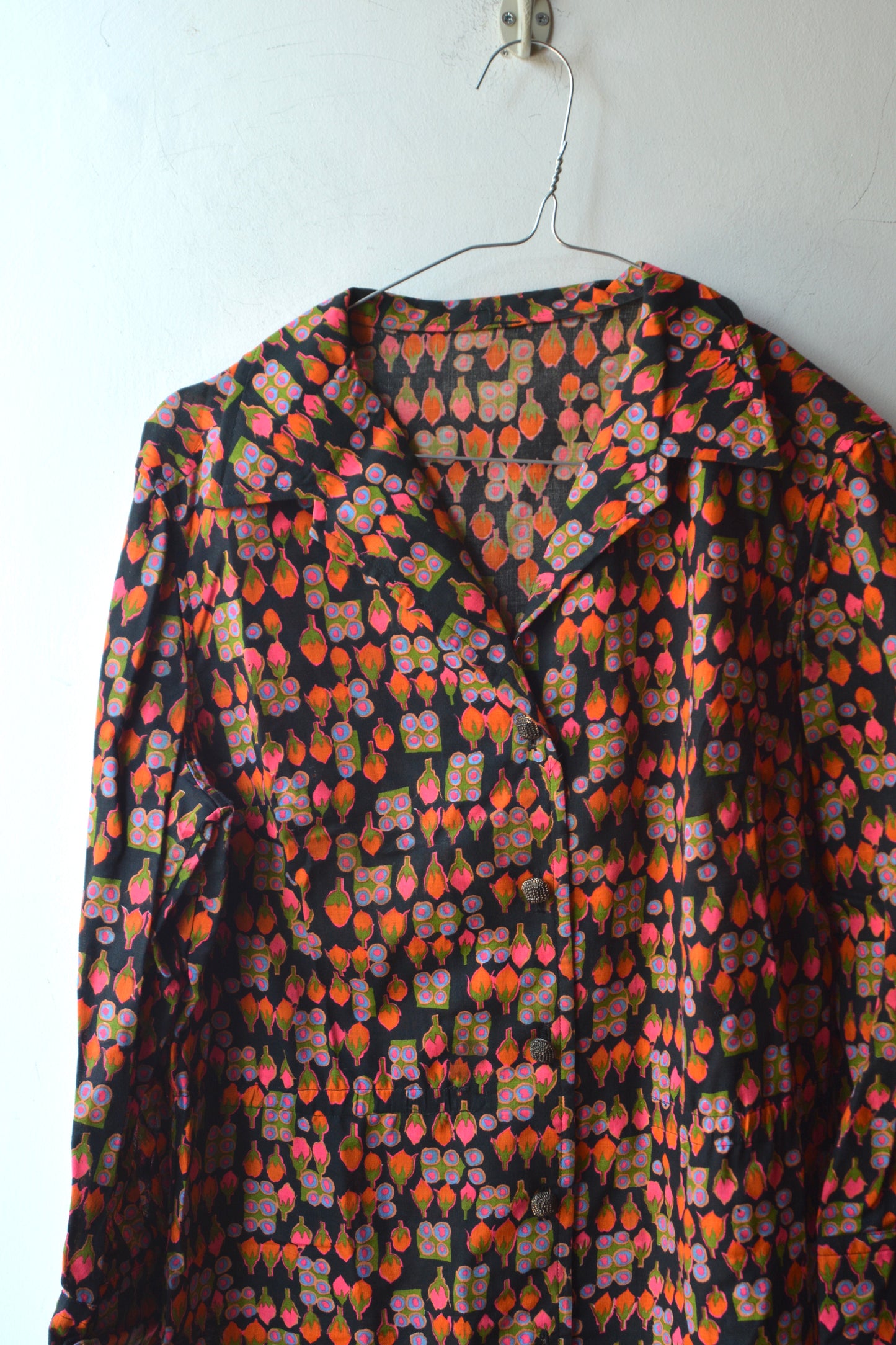 Abito Chemisier Maxi Vintage Anni '70 — Fantasia Psichedelica