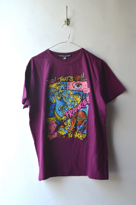 T-shirt Frankie Morello Milan Viola Comic Pop-Art