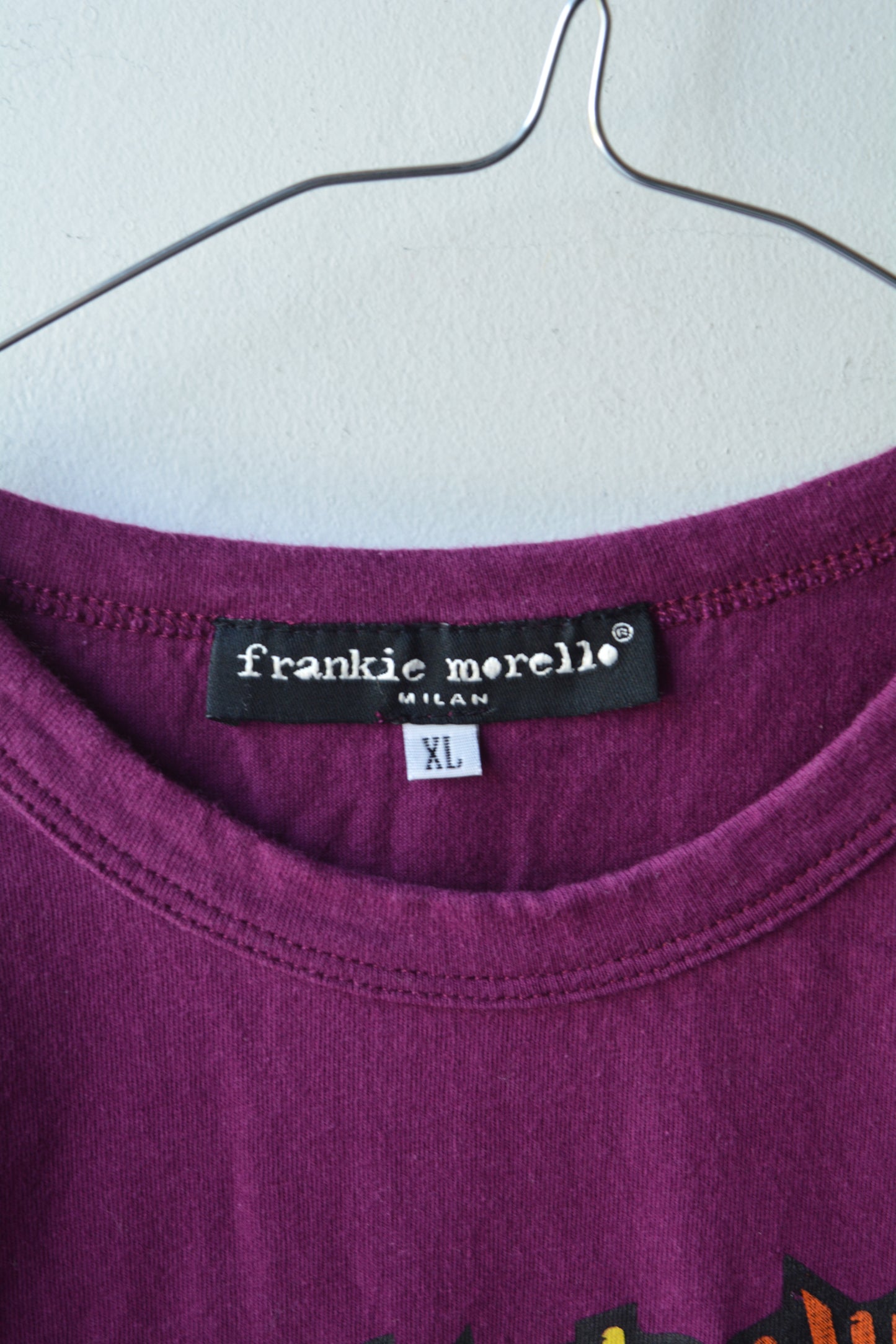 T-shirt Frankie Morello Milan Viola Comic Pop-Art