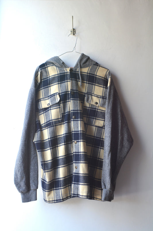 Island Brand Sportsman Camicia Flanella con Cappuccio Vintage Anni 70/80
