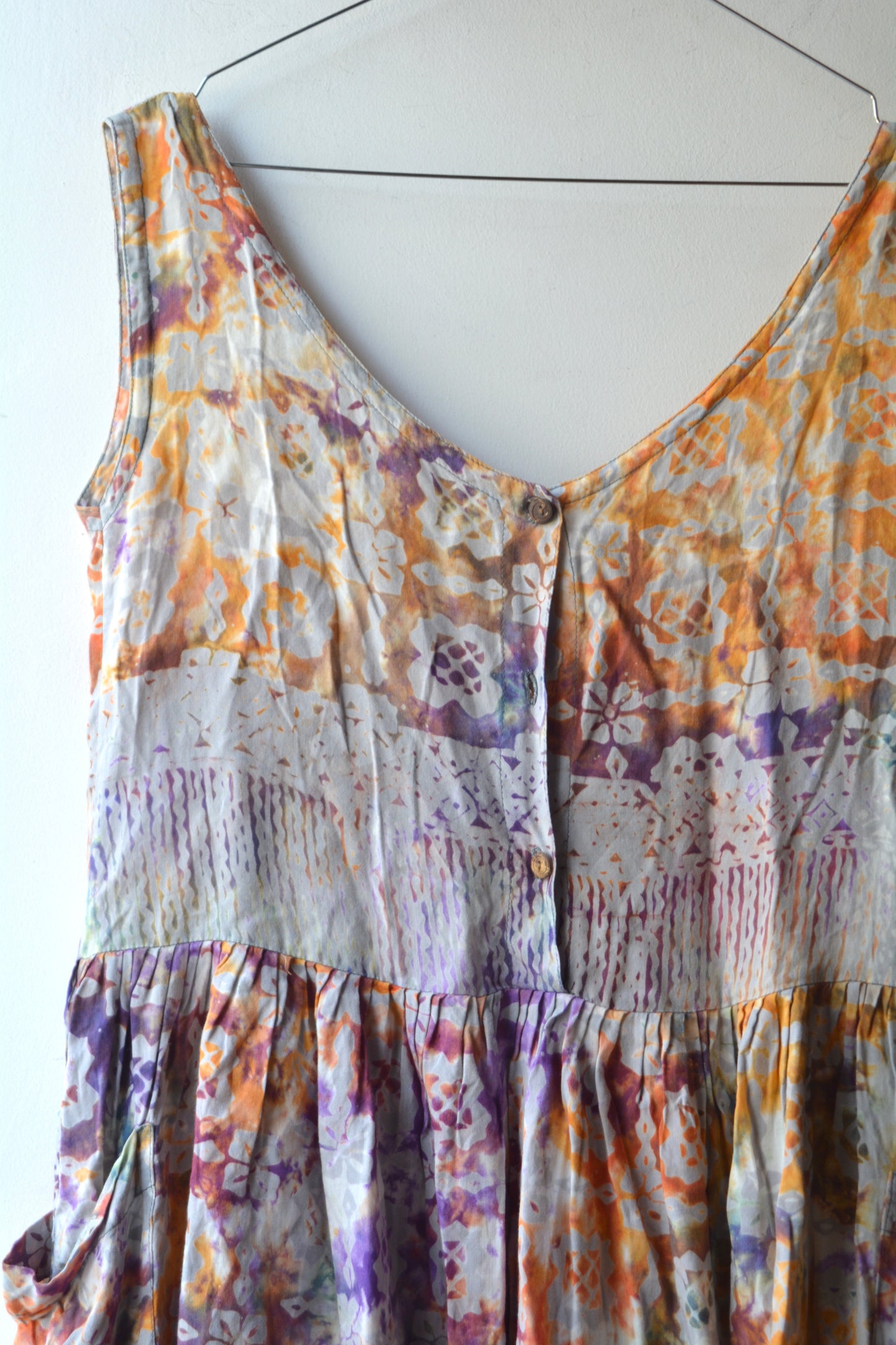 Gypsy Abito Estivo Batik Senza Maniche — Taglia Unica