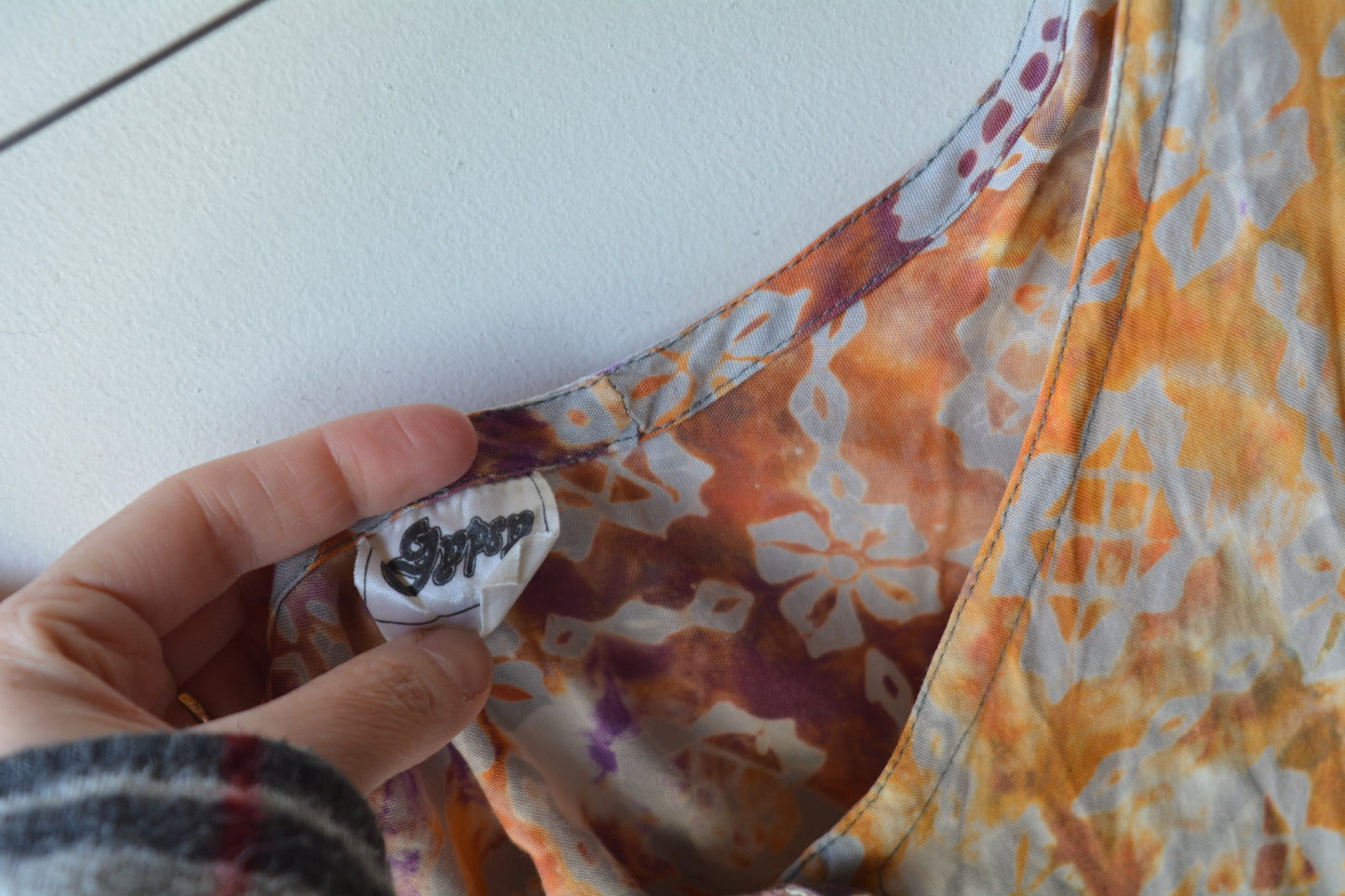 Gypsy Abito Estivo Batik Senza Maniche — Taglia Unica