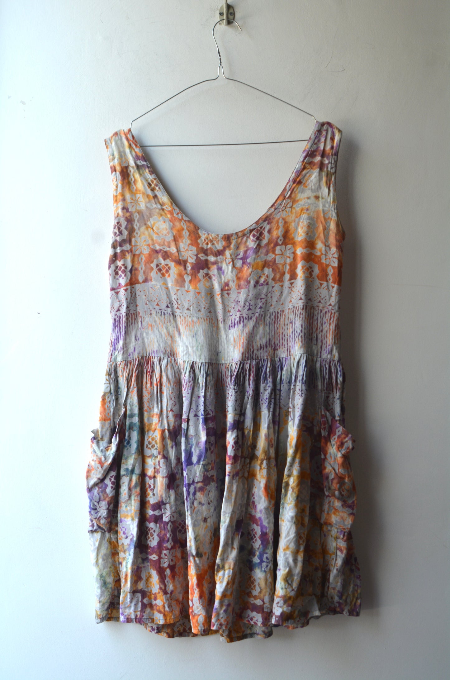 Gypsy Abito Estivo Batik Senza Maniche — Taglia Unica