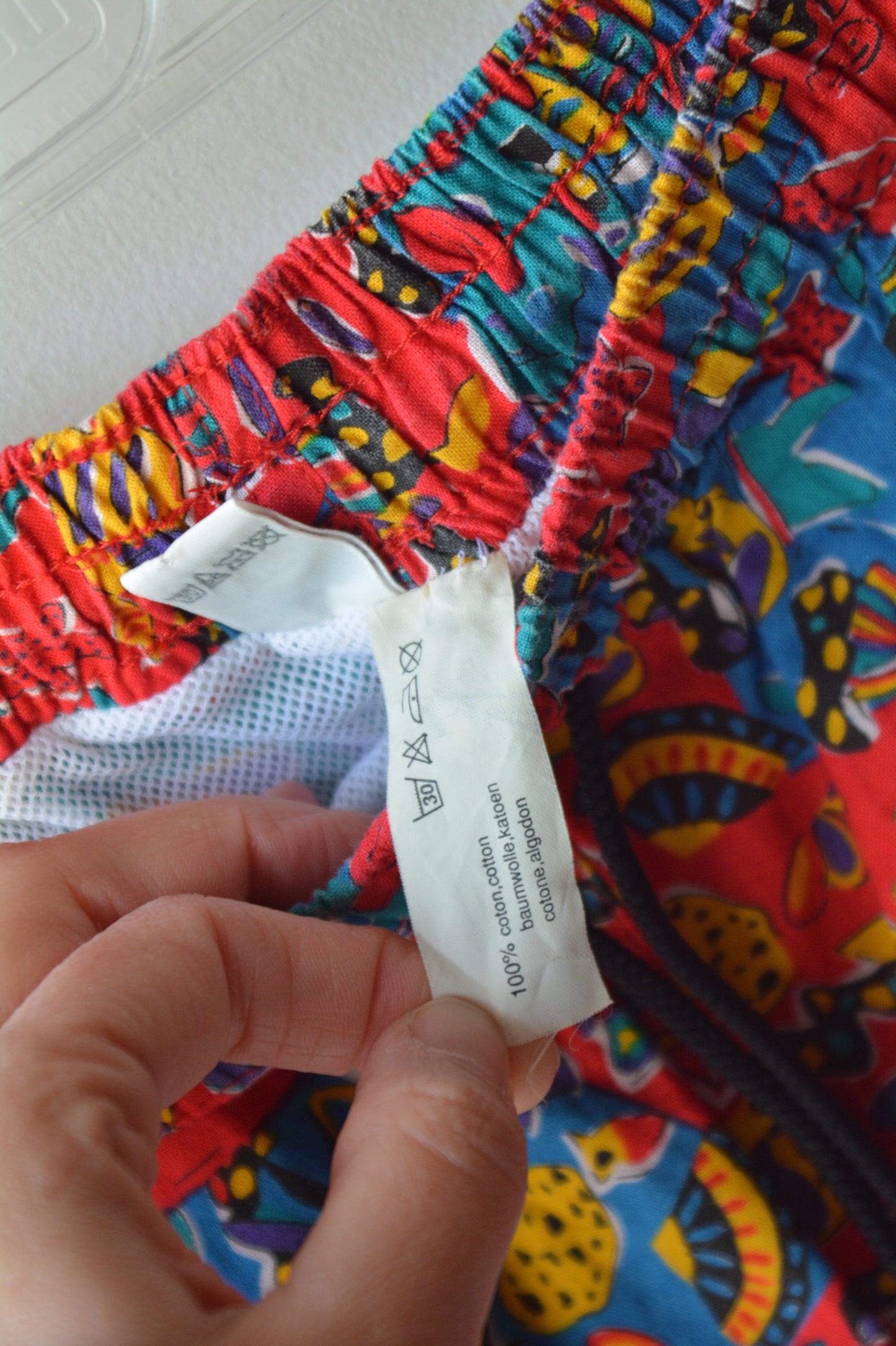 Rasurel Costume da Bagno Vintage Stampa Marina Anni 80