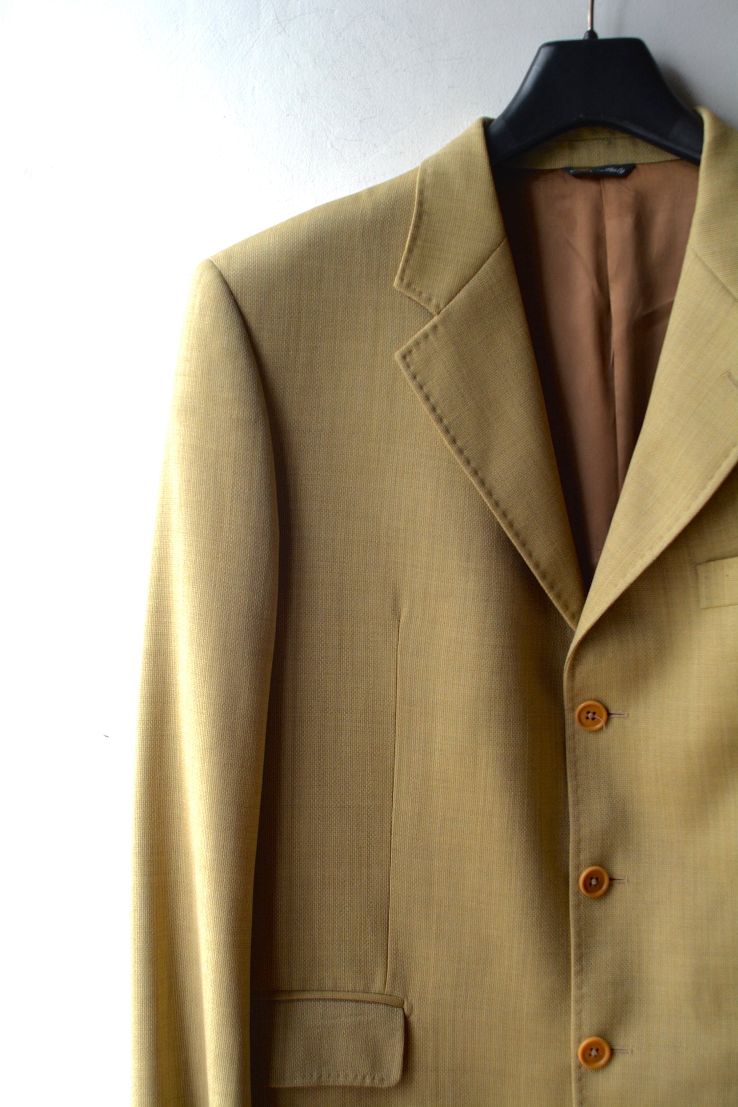 Blazer Vintage Tombolini Lana Vergine Woolmark Cammello