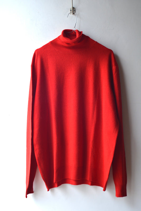 Dolcevita Vintage Lana Pettinata Rosso Fuoco Made in Italy Anni 80/90
