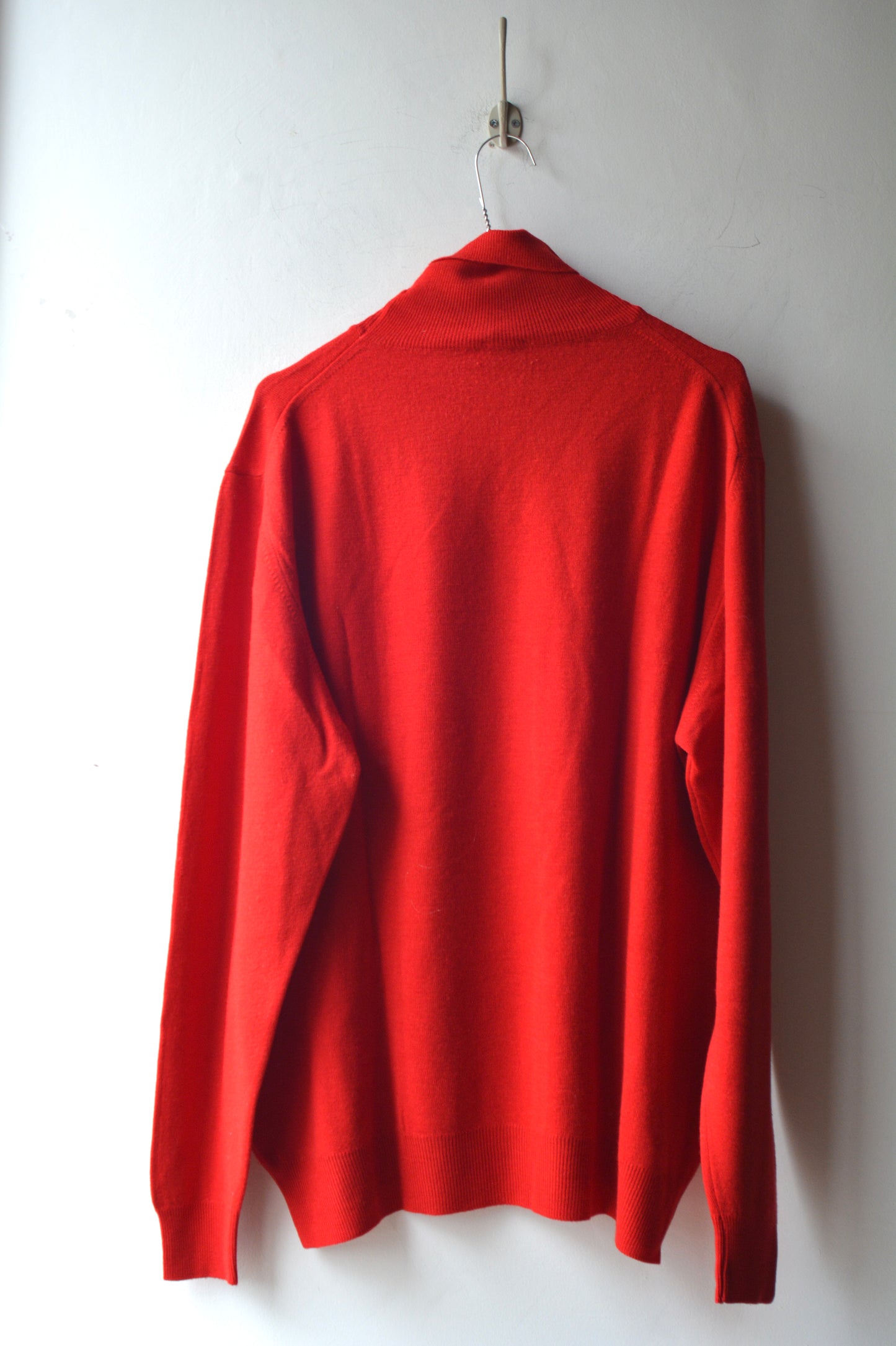 Dolcevita Vintage Lana Pettinata Rosso Fuoco Made in Italy Anni 80/90