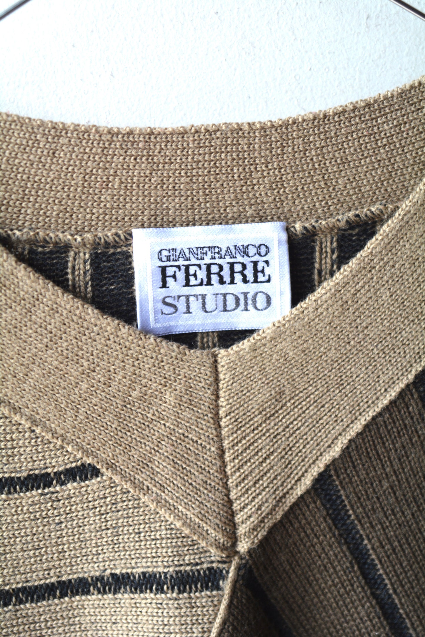 Gianfranco Ferré Studio Maglione Vintage Geometrico Lana Anni 80/90