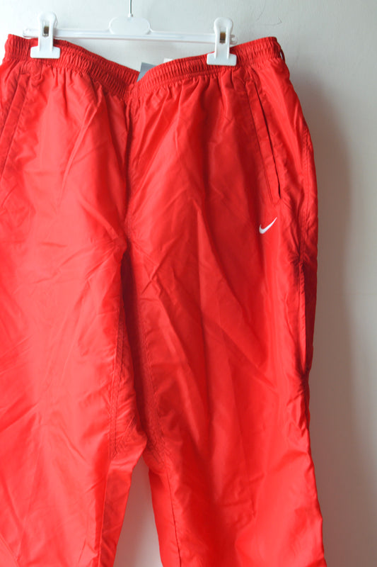 Nike Vintage Nylon Track Pants – Rosso Arancio Taglia M