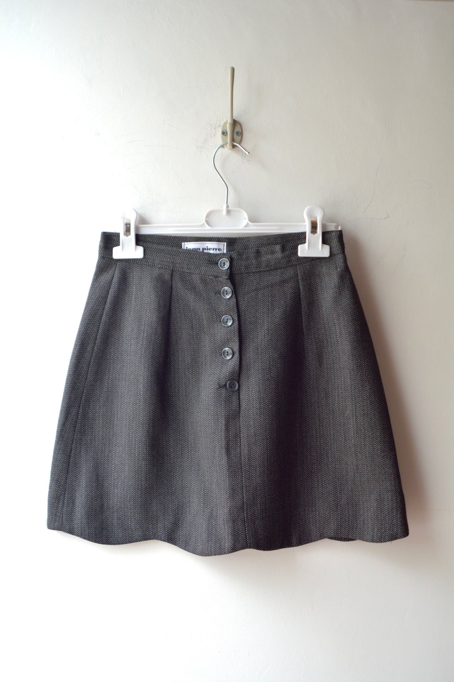 Jean Pierre Mini Skirt Vintage – Lana Grigia Spigata