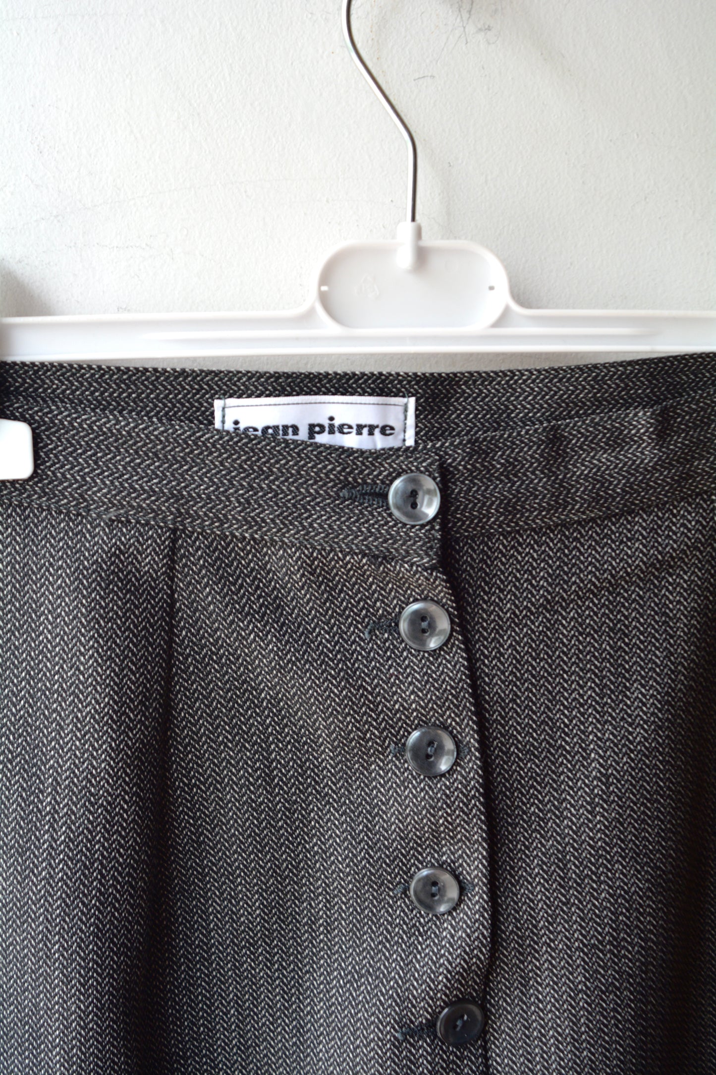 Jean Pierre Mini Skirt Vintage – Lana Grigia Spigata