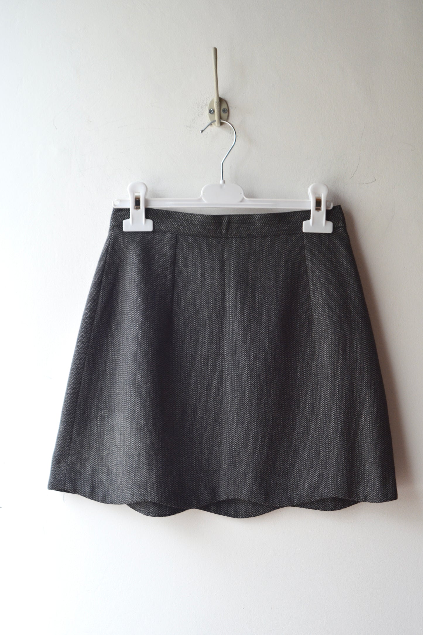 Jean Pierre Mini Skirt Vintage – Lana Grigia Spigata