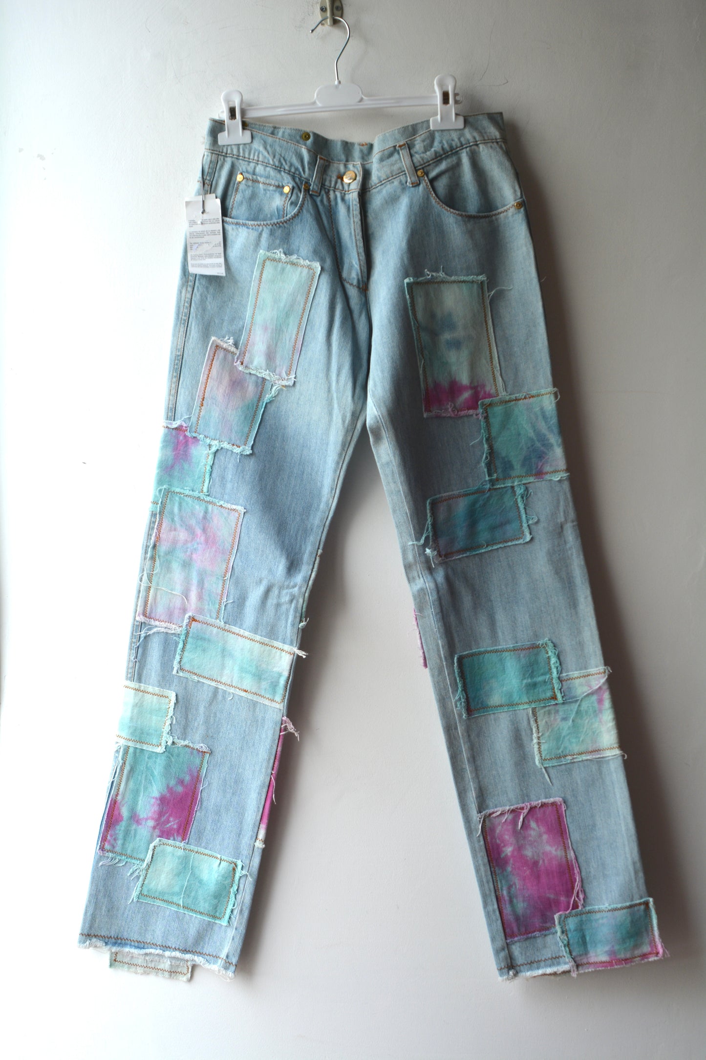 Jeans Iceberg Deadstock Patch Tie-Dye Gilmar Made in Italy