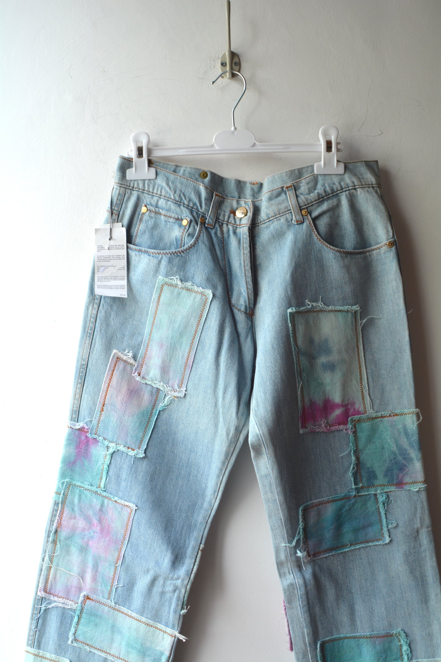 Jeans Iceberg Deadstock Patch Tie-Dye Gilmar Made in Italy