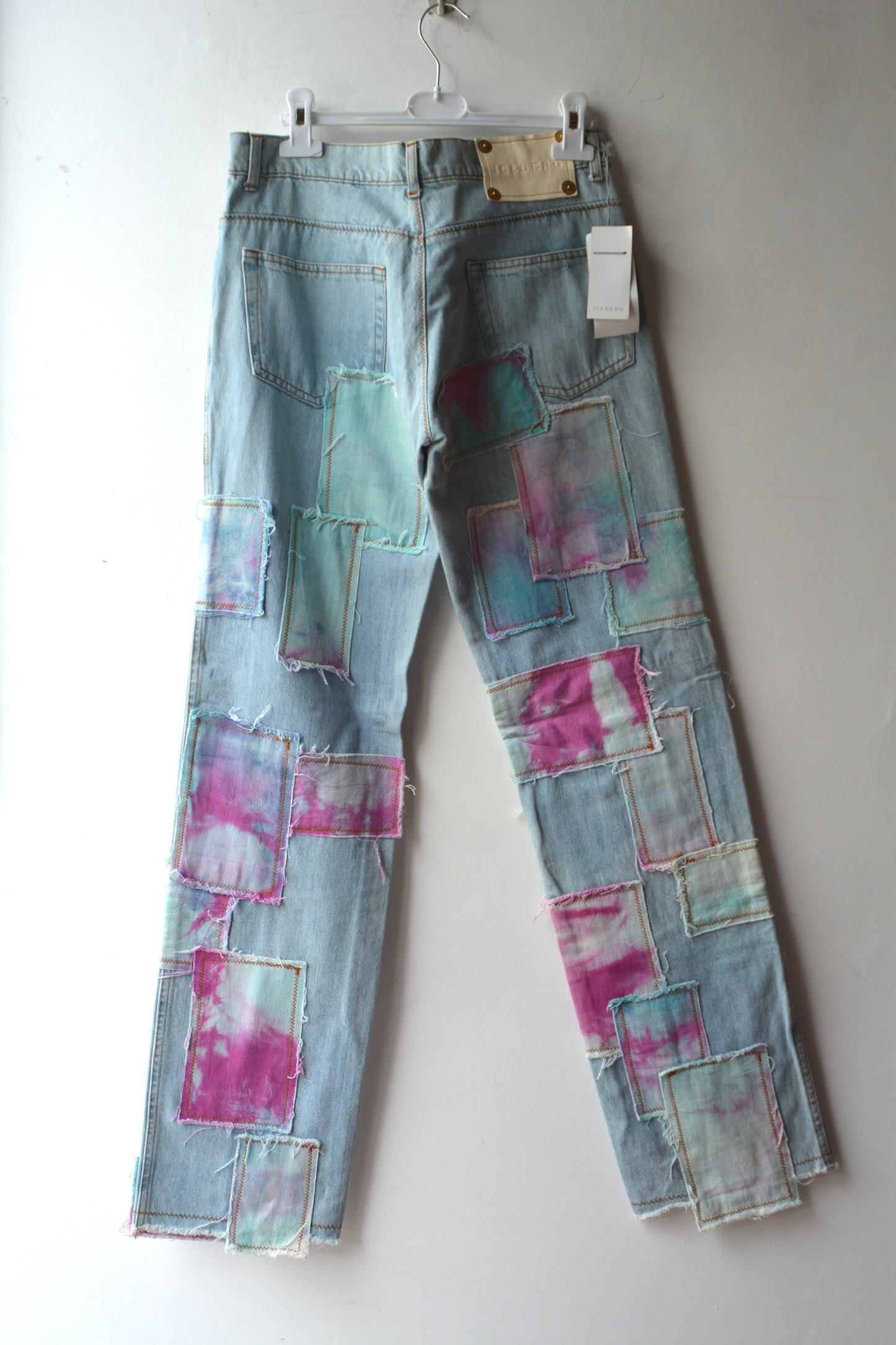 Jeans Iceberg Deadstock Patch Tie-Dye Gilmar Made in Italy