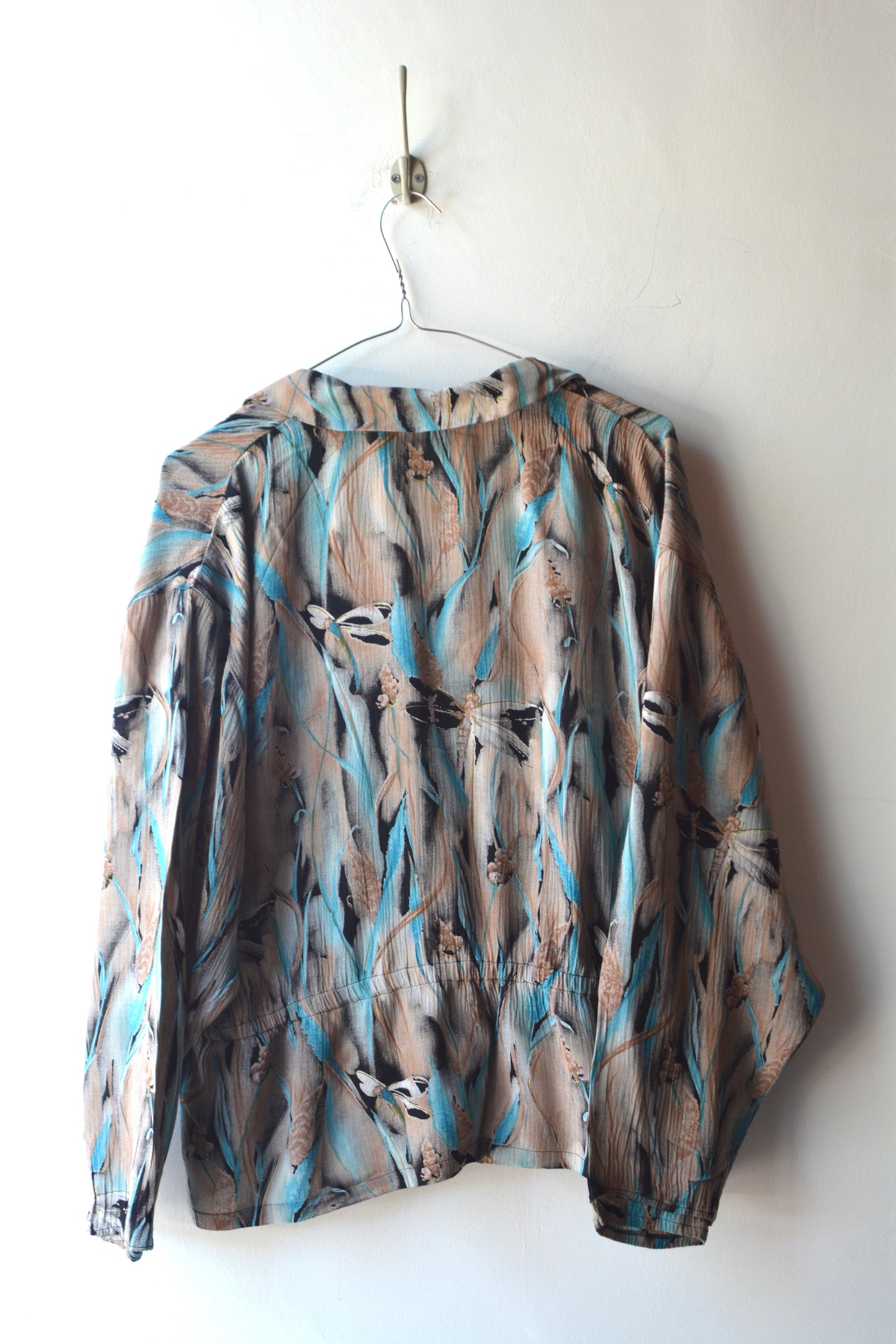 Giacca Vintage in Viscosa Stampa Astratta – Taglia 42