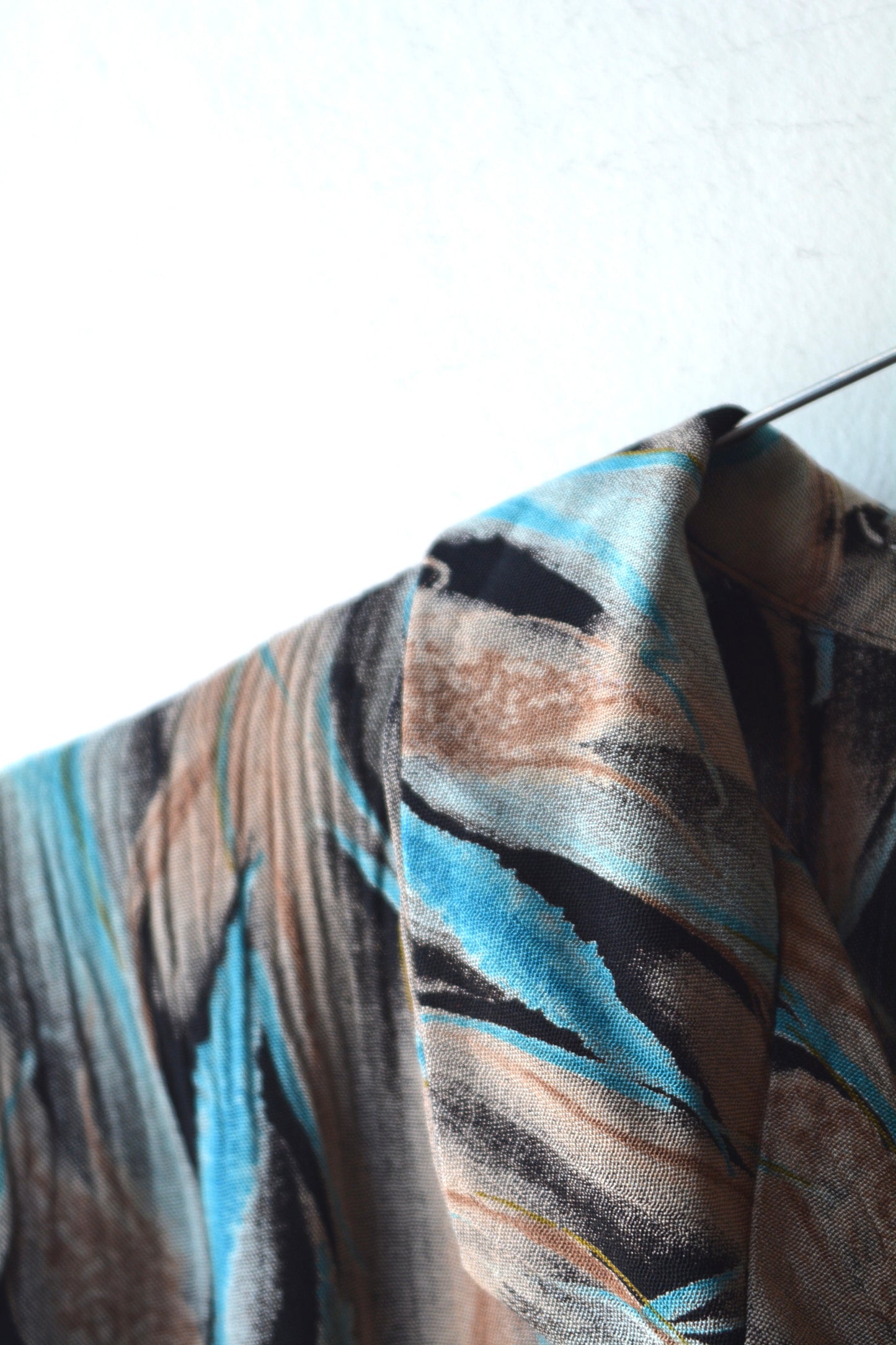 Giacca Vintage in Viscosa Stampa Astratta – Taglia 42