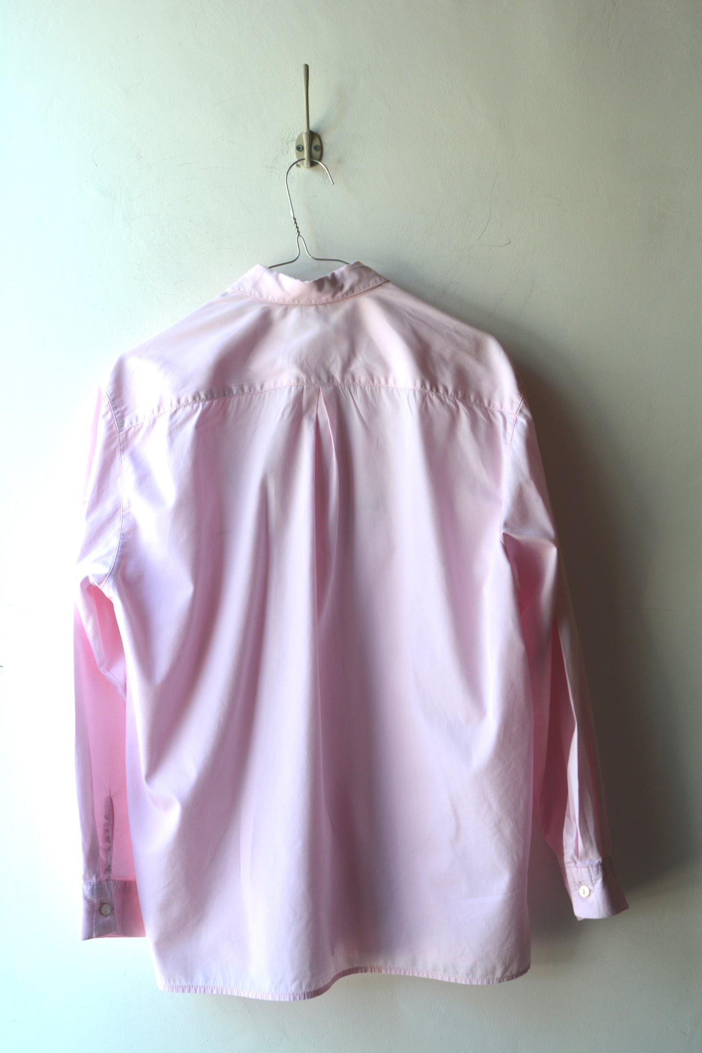 Camicia Vintage Stefanel Rosa con Ricami Naïf e Applicazioni Vichy