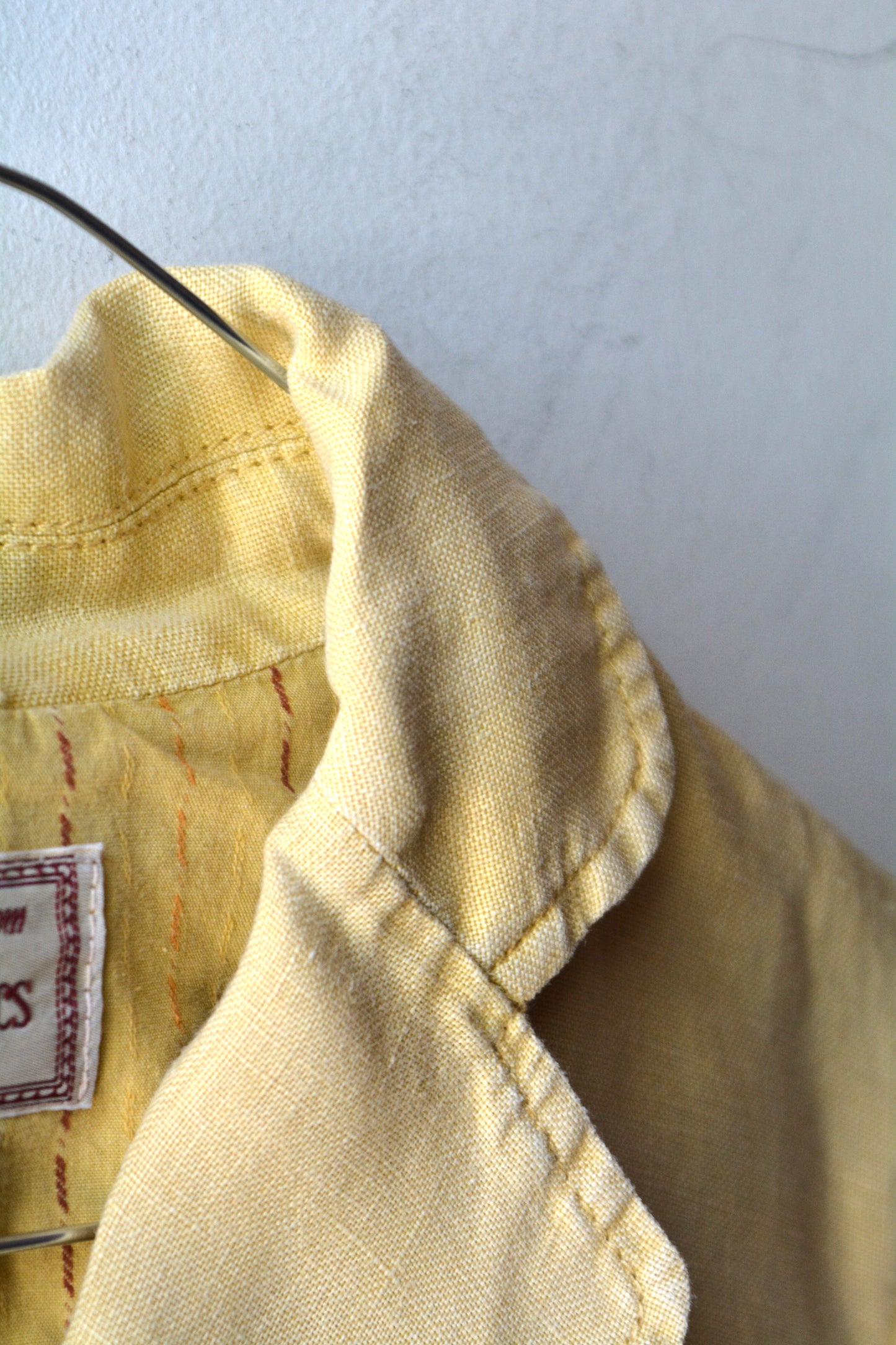 Blazer Safari Vintage Marlboro Classics Lino Giallo Senape Anni '90