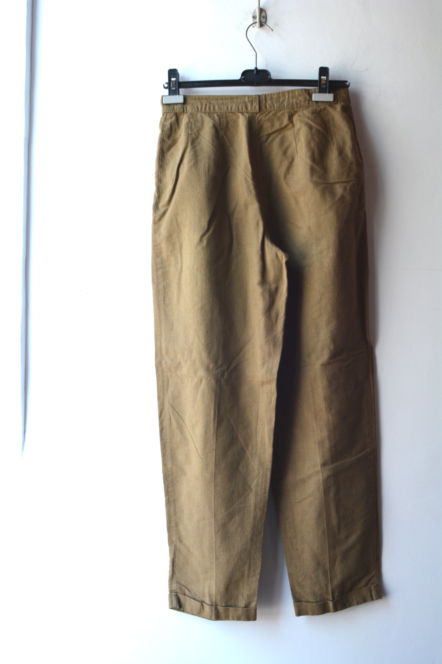 Raphael Pantaloni Lino Vintage Cachi – Taglia 44
