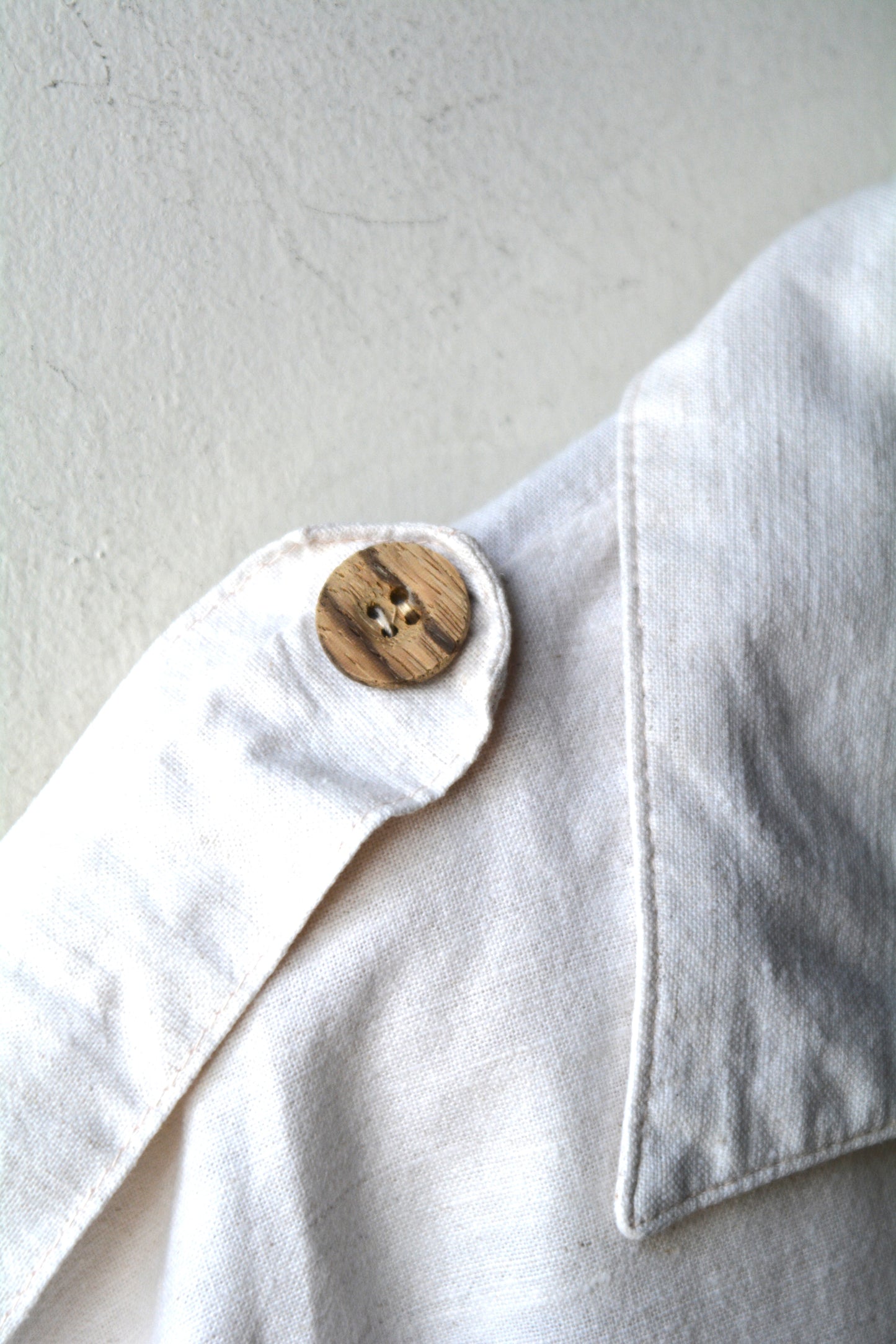 Giacca-Camicia Safari Style — 100% Lino Bianco Made in Italy Taglia S