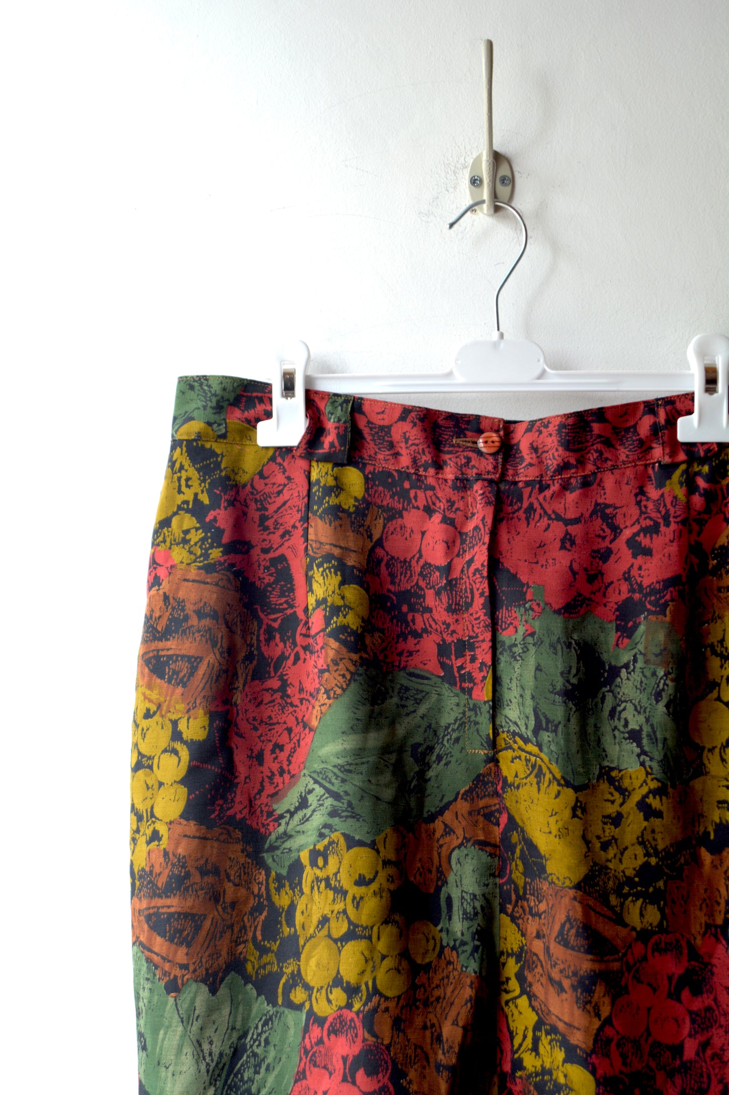 Gonna Vintage Pencil Skirt Print Botanico – Misto Lana – Taglia 44