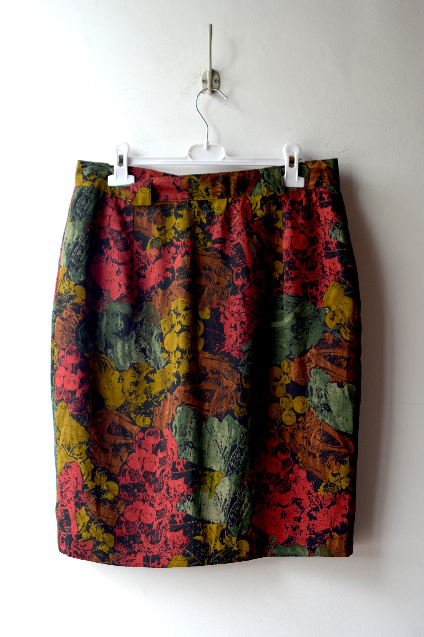 Gonna Vintage Pencil Skirt Print Botanico – Misto Lana – Taglia 44