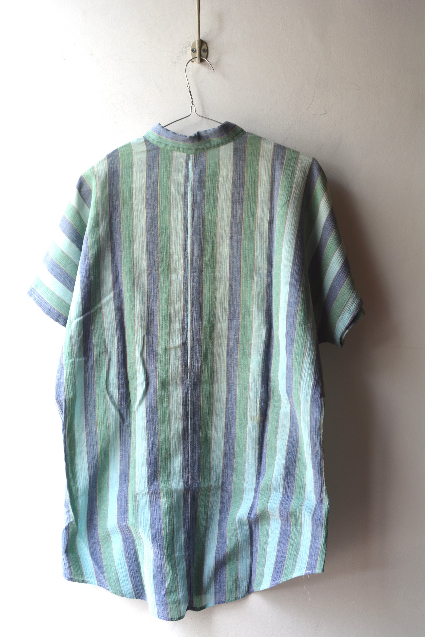 Clapton Tunica Vintage Donna Righe – Verde Menta / Made in Italy – Taglia S