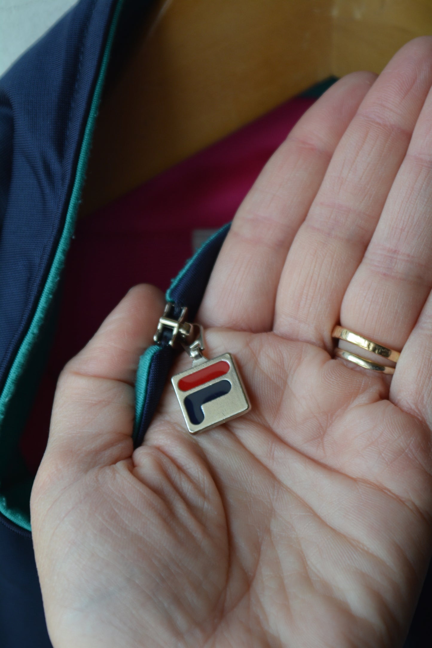 Vintage Fila Track Jacket – Navy/Fuchsia/Teal