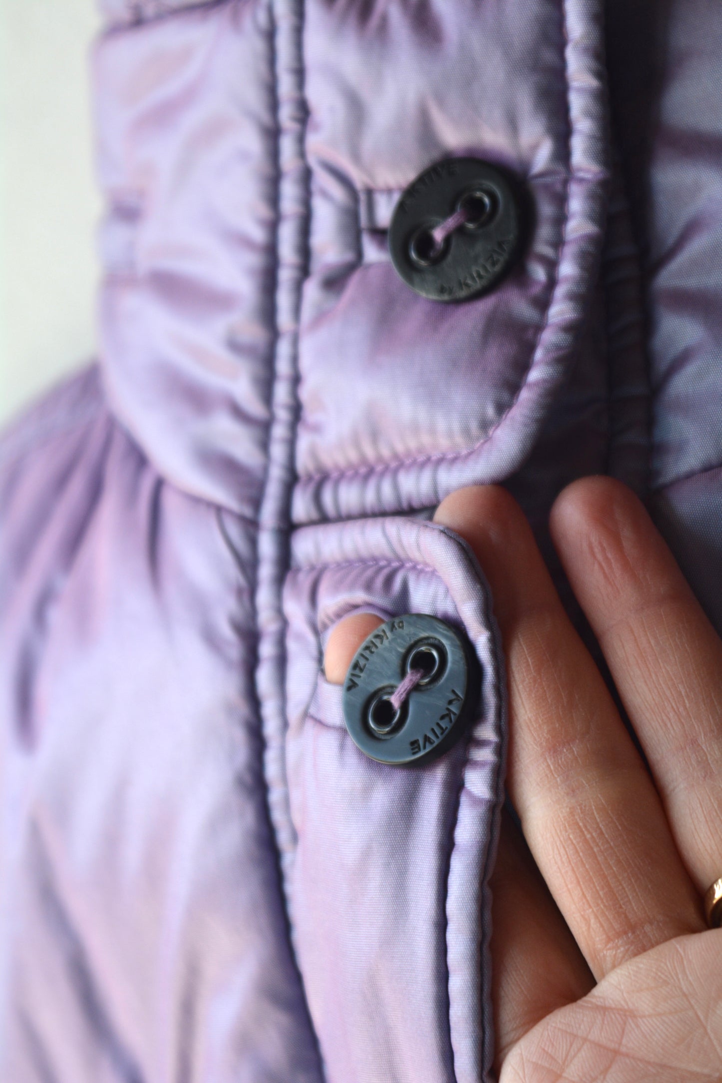 Gilet Piumino Vintage Lilla Per Te by Krizia