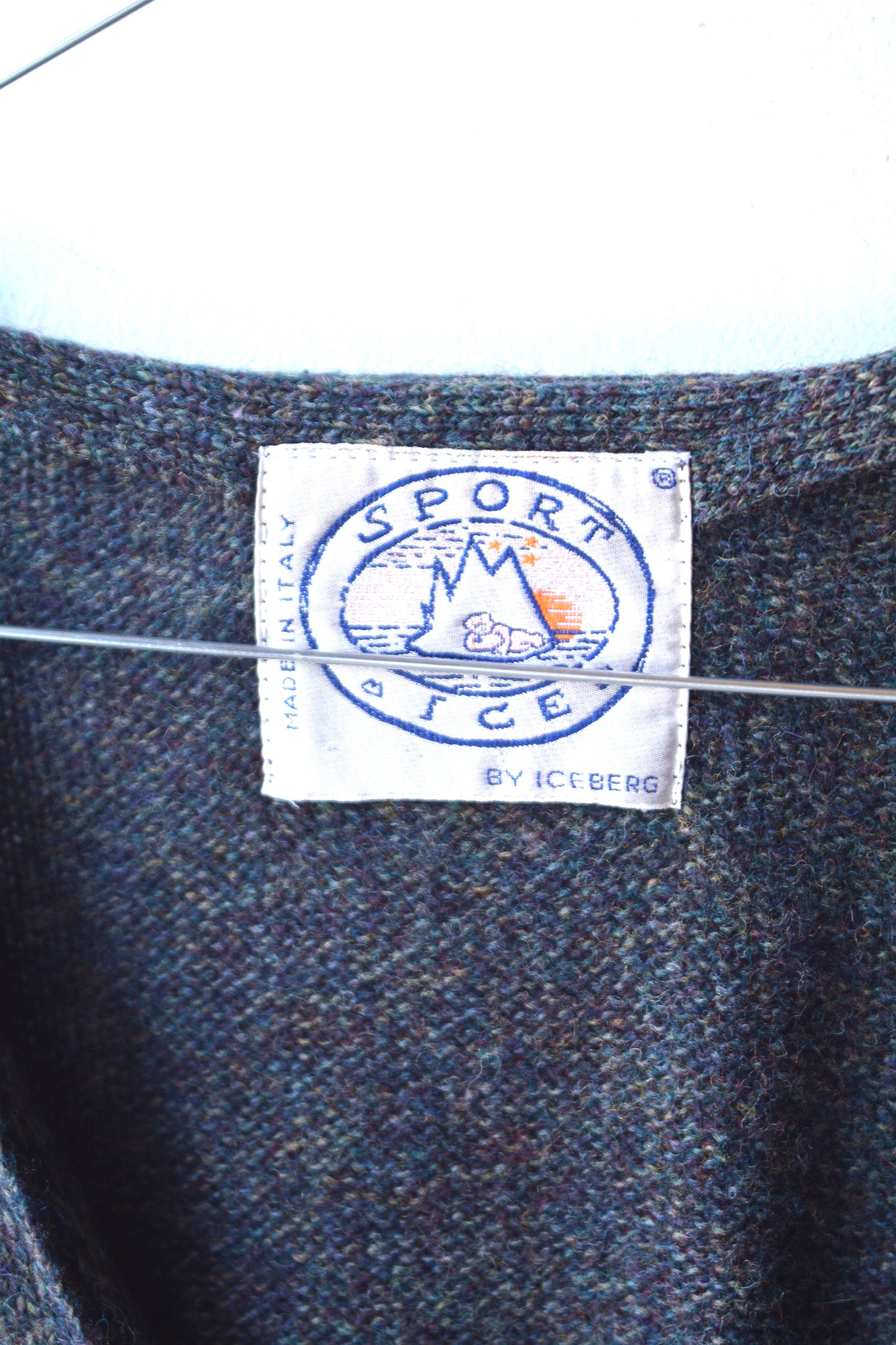 Sport Ice by Iceberg – Cardigan Vintage Jacquard Let It Snow