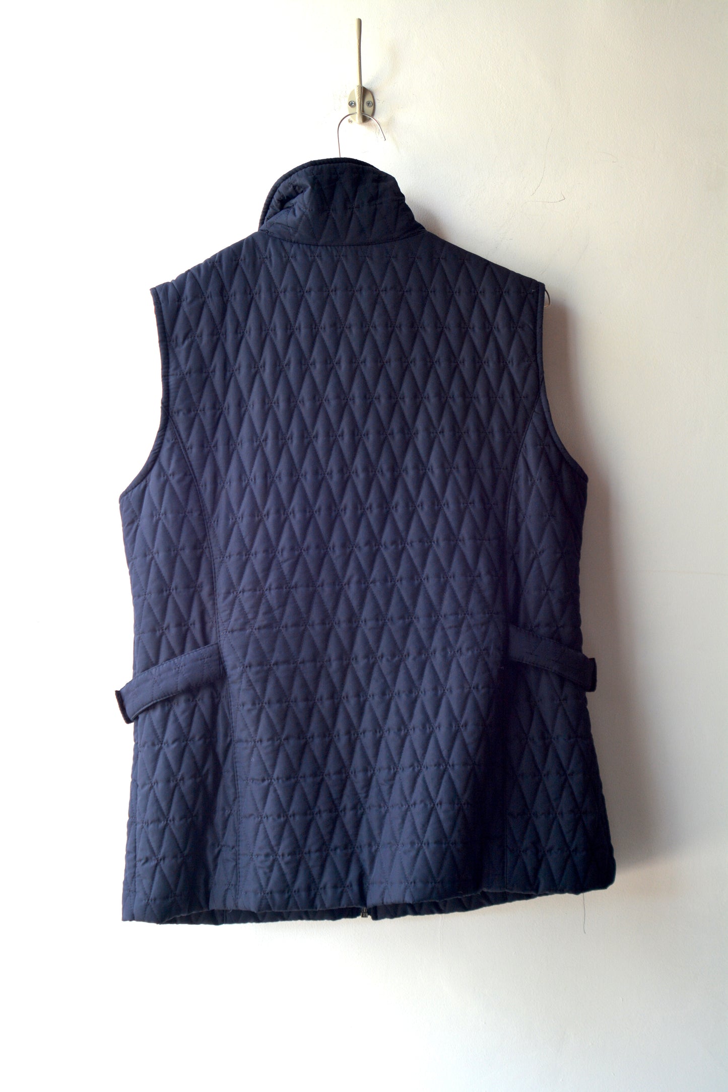Ellen Rose – Gilet Trapuntato Blu Navy Colletto Alto