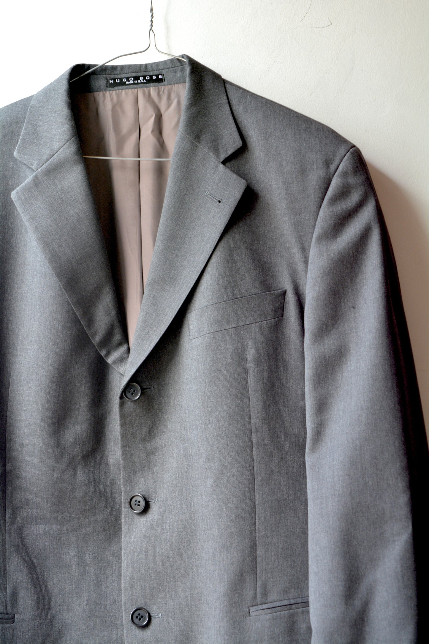 Blazer Hugo Boss Einstein/Omega Lana Vergine Grigio – Taglia 52 IT / L – Made in USA