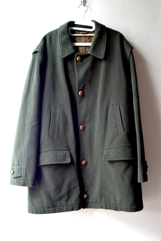 Cappotto in Lana Moessmer Facis Verde Militare – Uomo L/XL