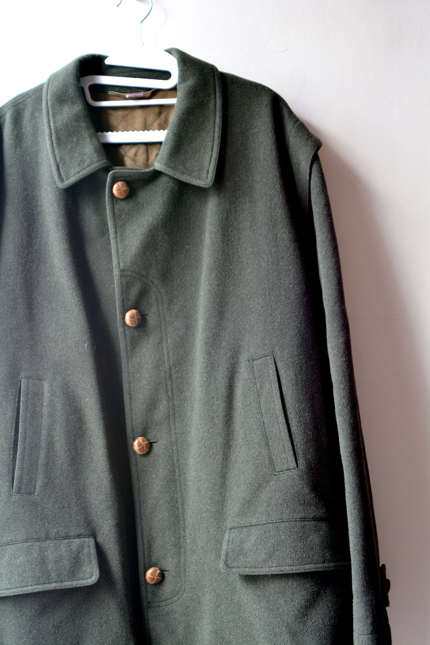 Cappotto in Lana Moessmer Facis Verde Militare – Uomo L/XL
