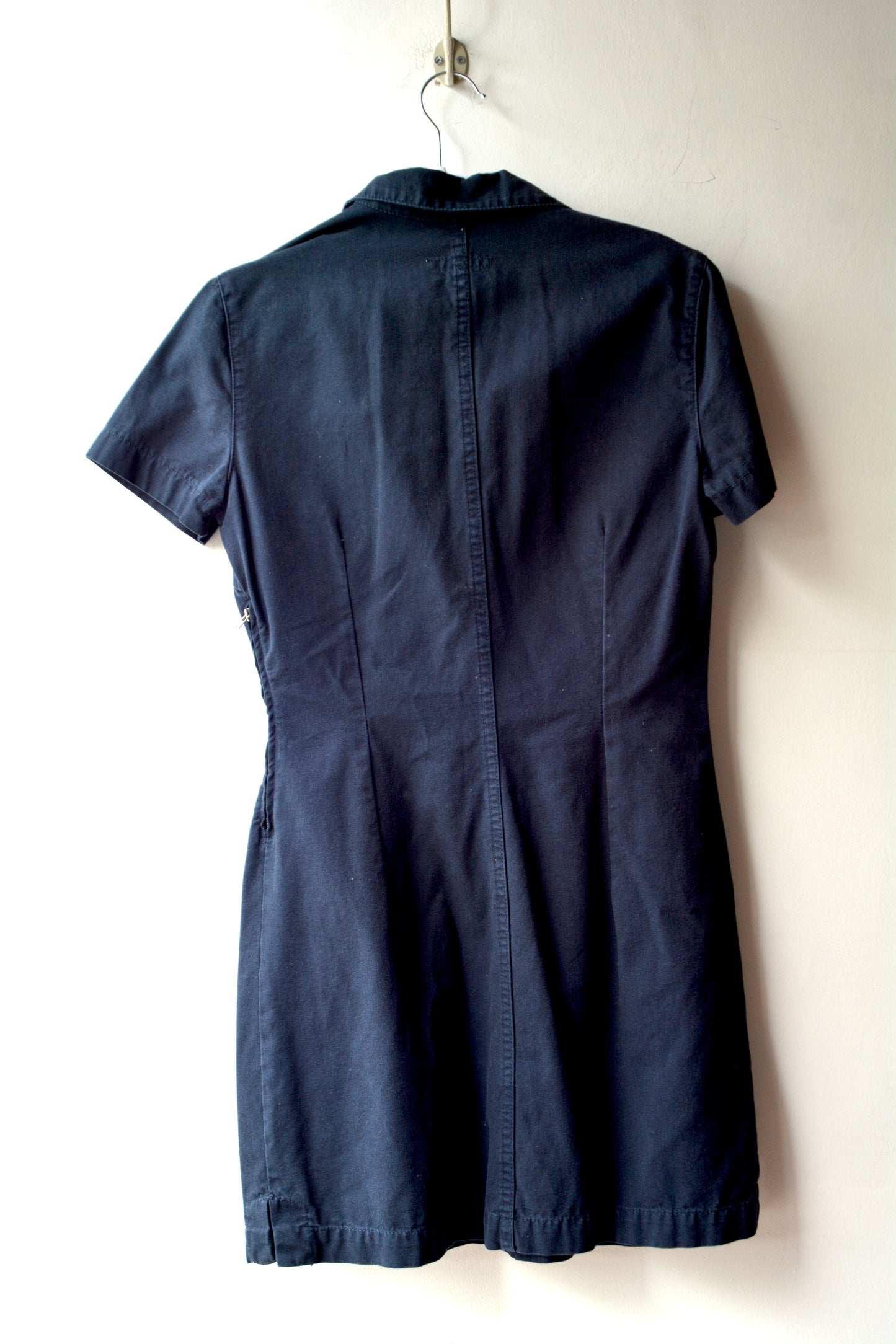 Sisley Basic Denim – Vestito Denim Blu Navy Lacci Frontali