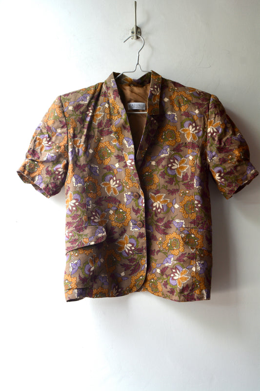 Giacca Atmosphere Floreale Vintage – Manica Corta