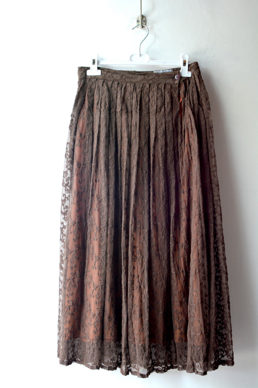 Gonna Midi Vintage in Pizzo – Eclaire Made in Italy Taglia 44