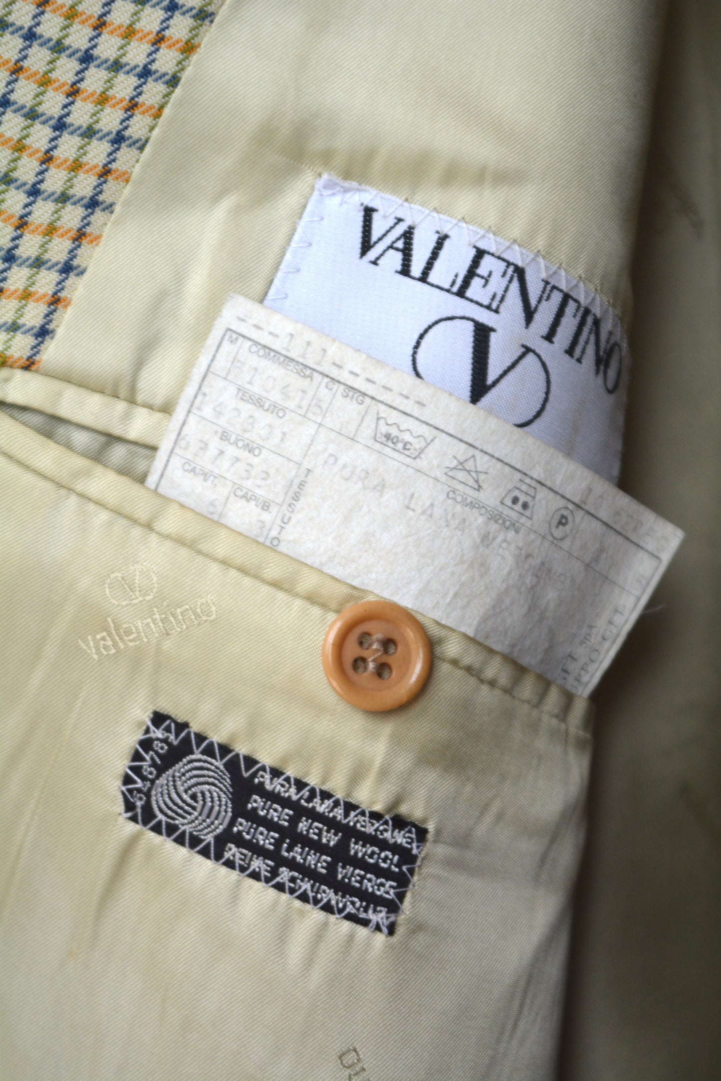Blazer Vintage Valentino – Pura Lana Vergine Principe di Galles